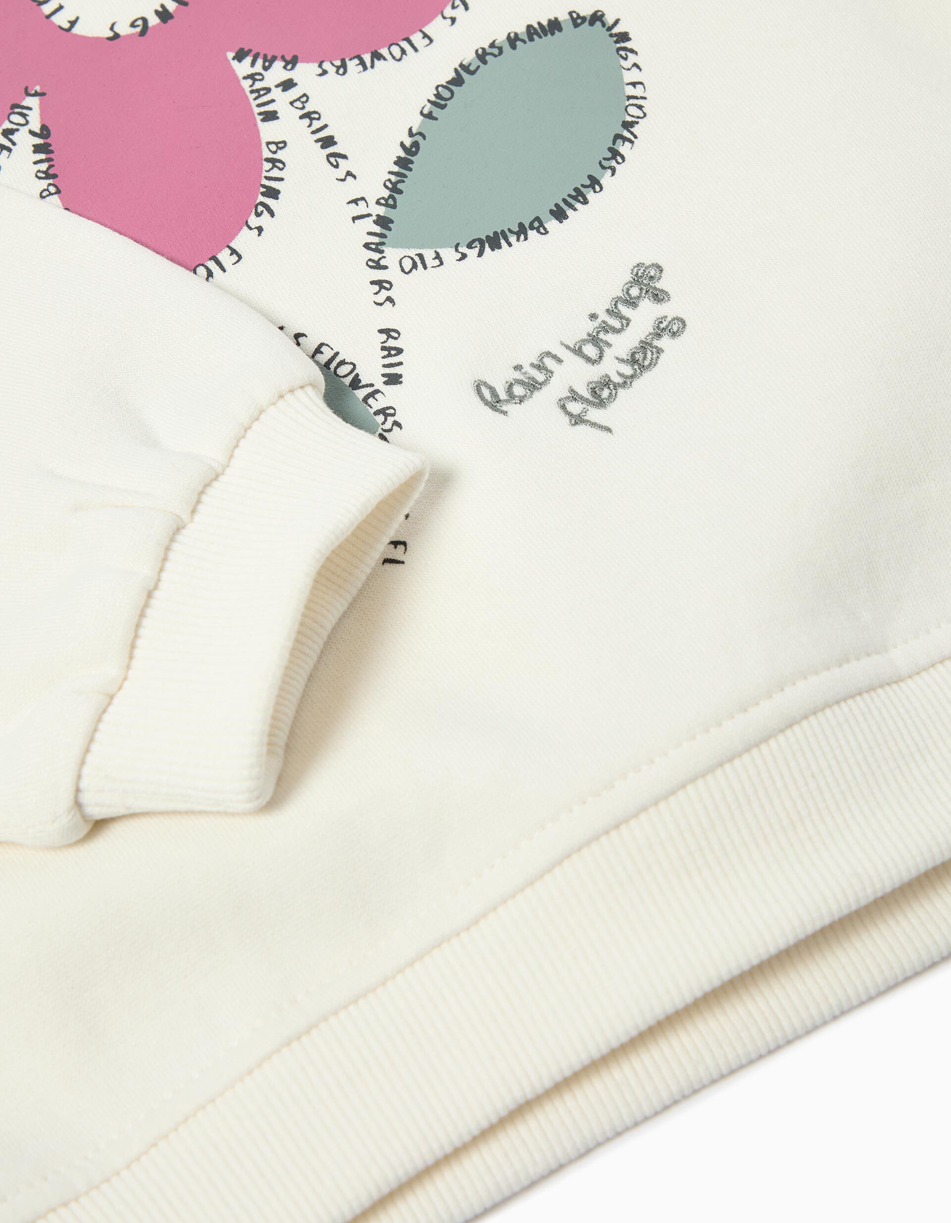 Comprar Online Sweatshirt de Felpa, Menina, Branco