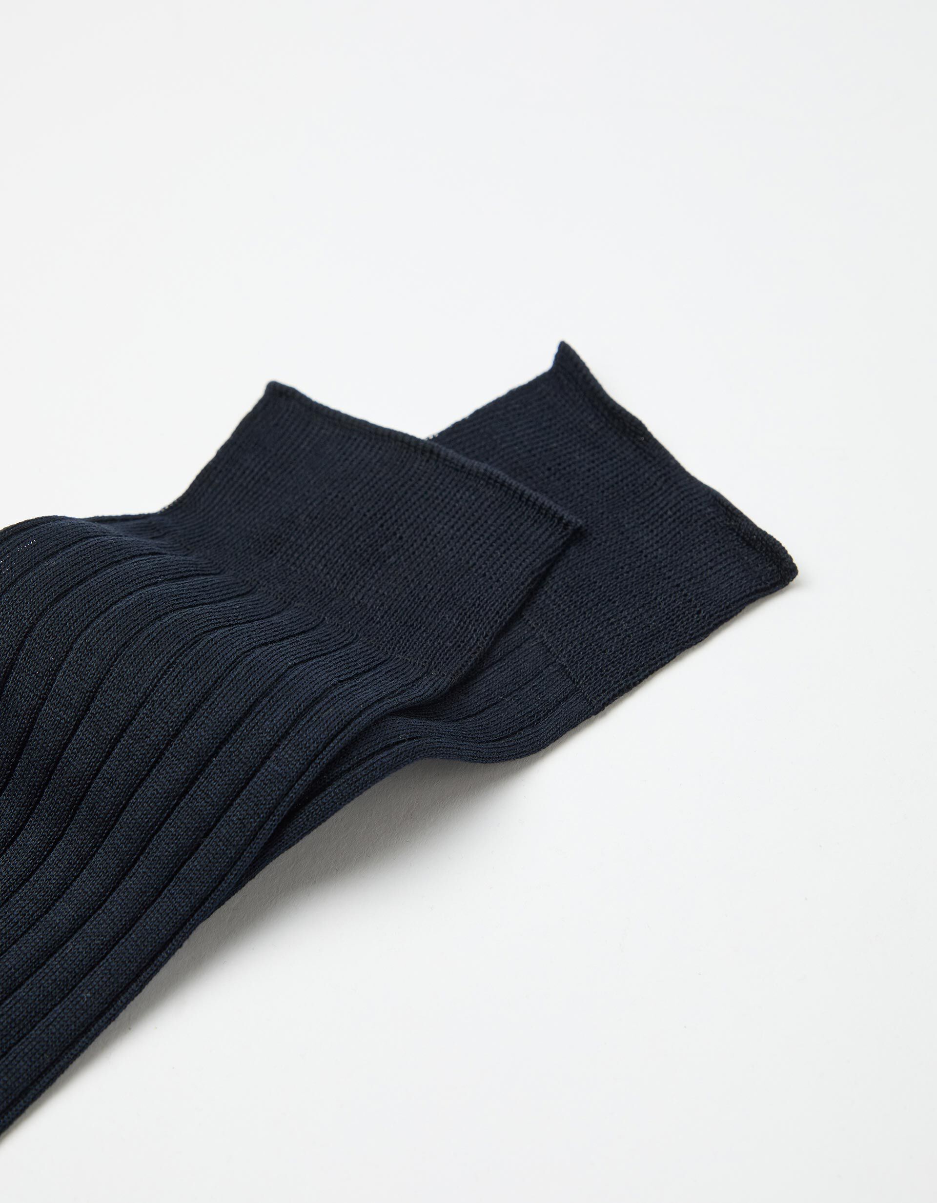 Comprar Online Meias Caneladas, Homem, Azul Escuro