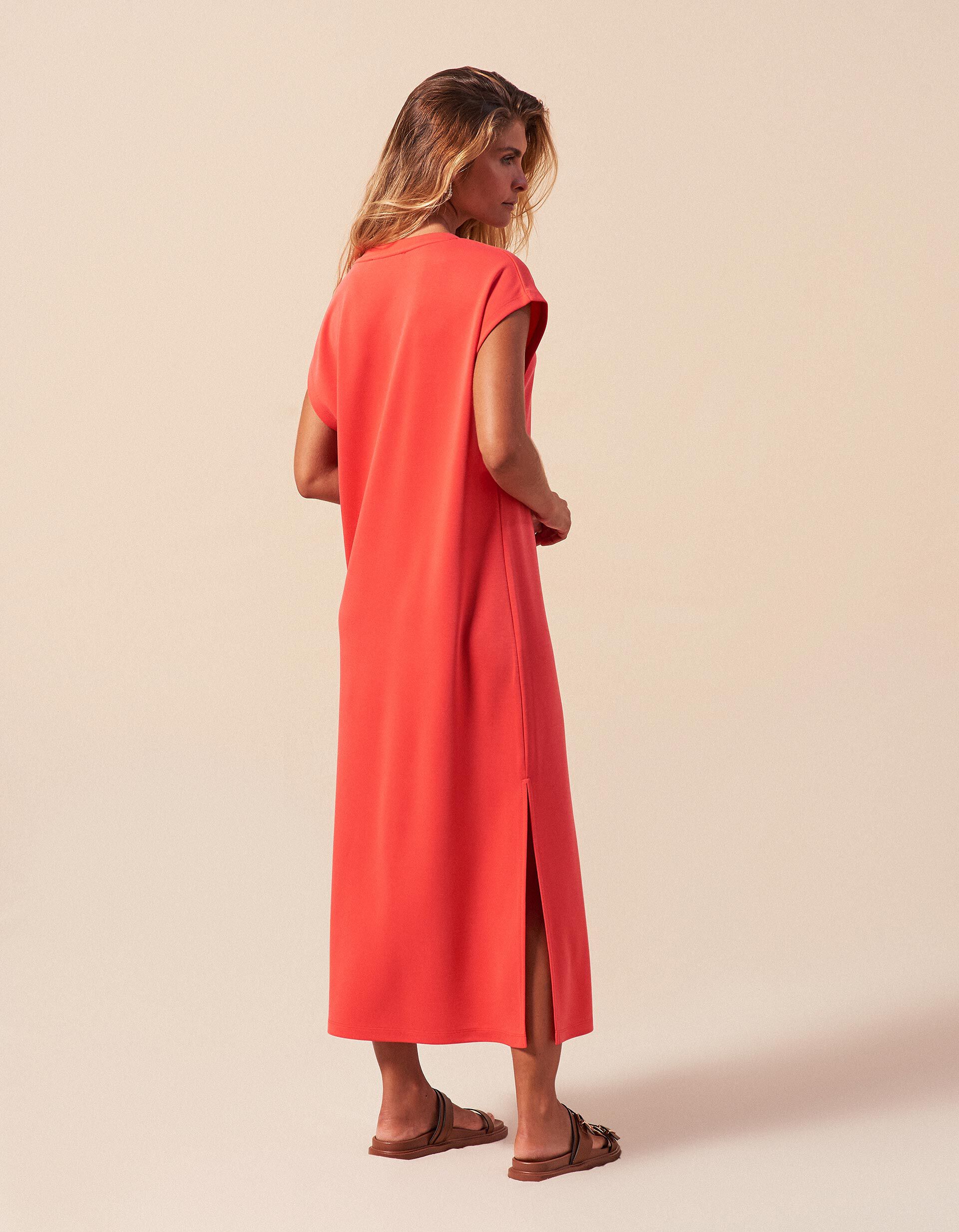 Comprar Online Vestido Midi, Mulher, Rosa Escuro