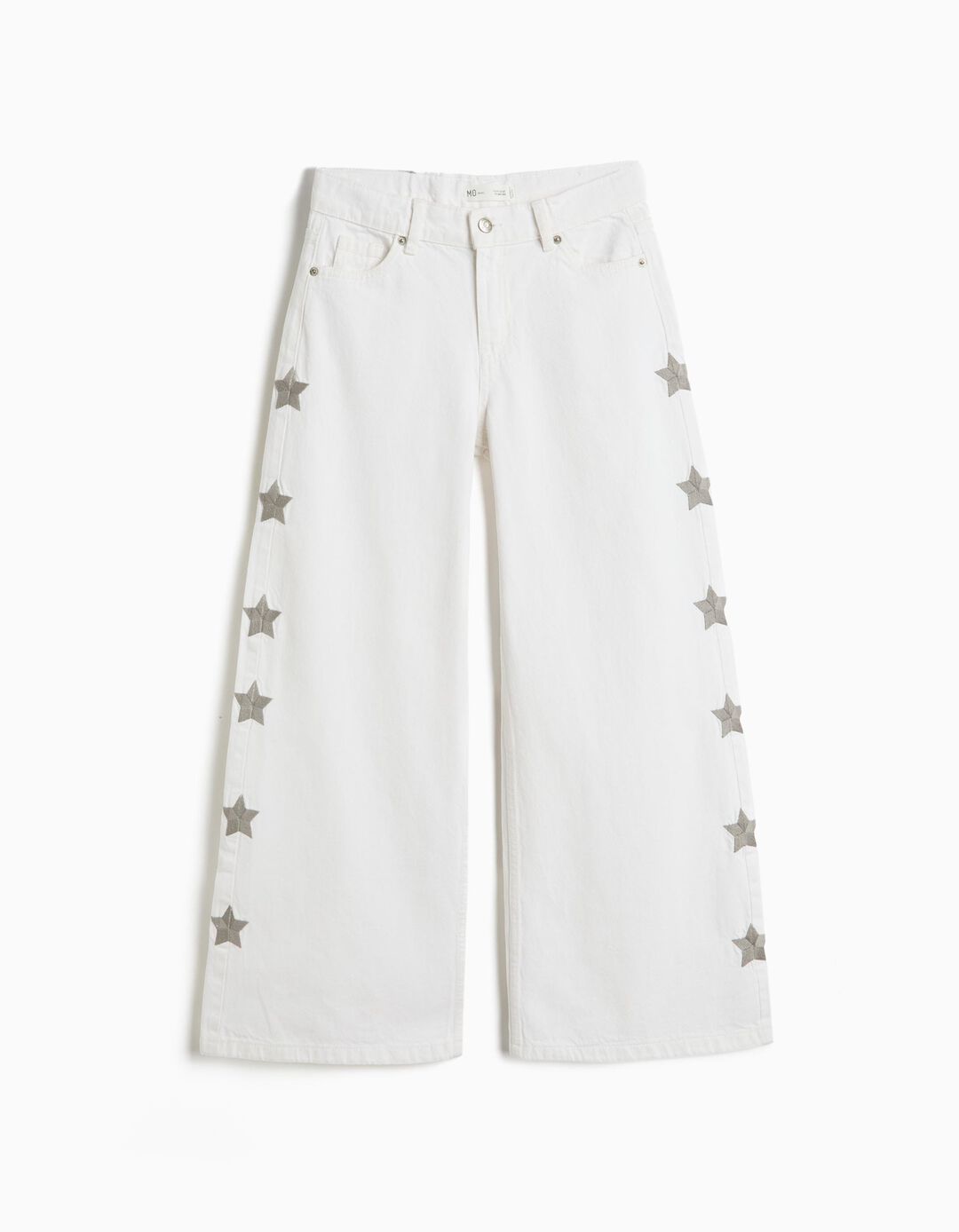 Cal&ccedil;as Relaxed Fit, Menina, Branco