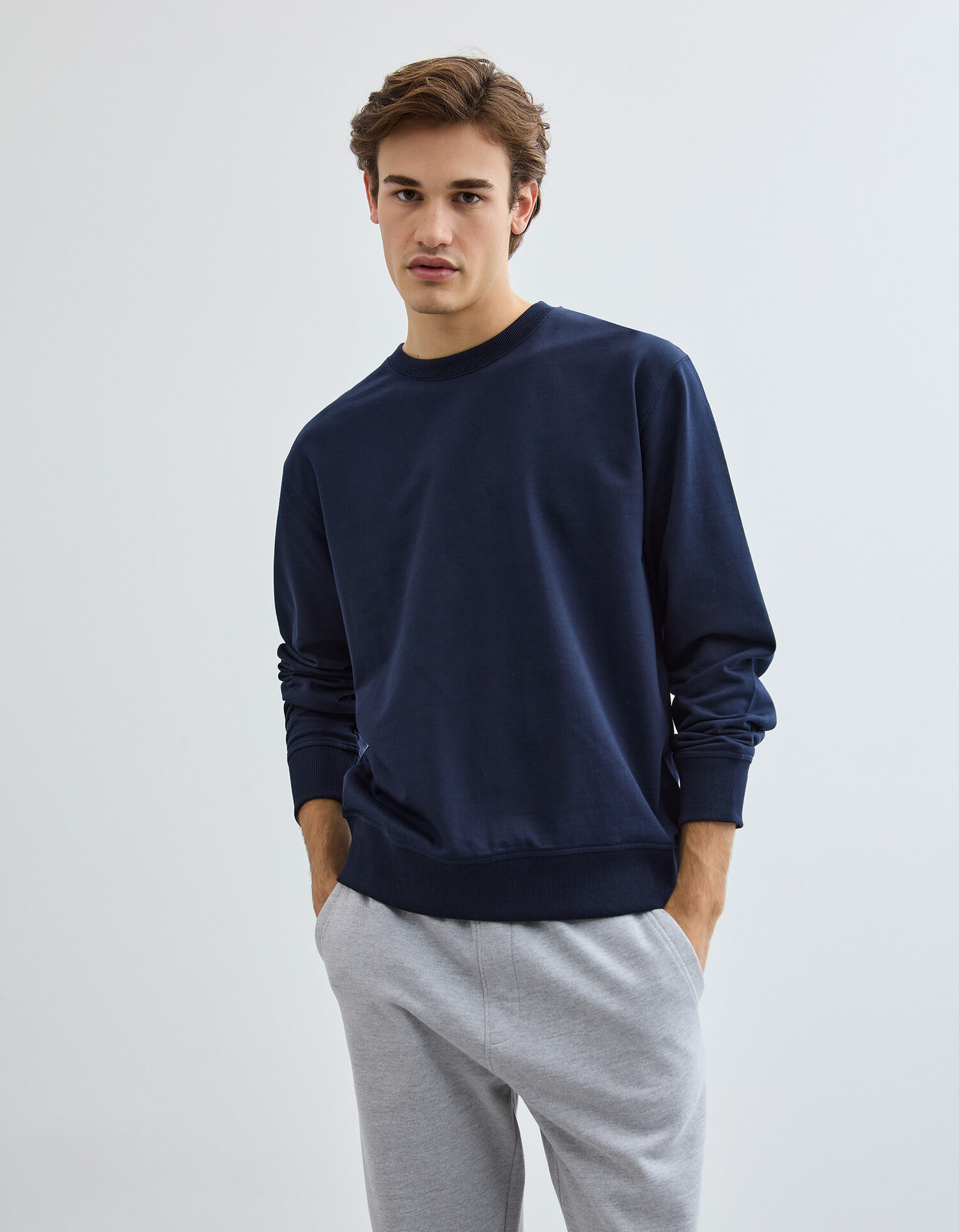 Comprar Online Sweatshirt de Felpa, Homem, Azul Escuro