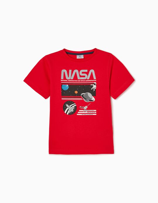 T-Shirt for Boys 'NASA', Red