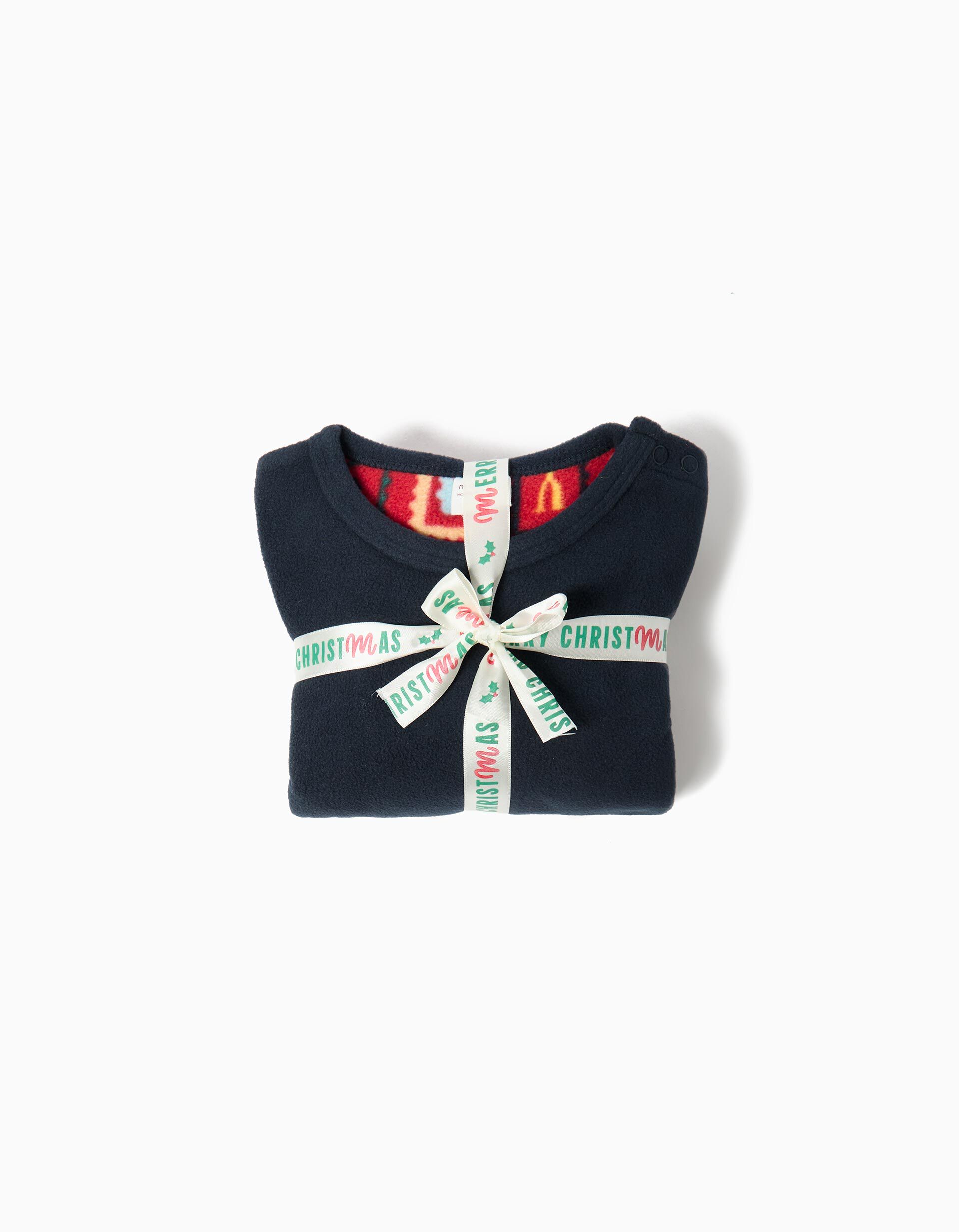 Comprar Online Pijama Polar Natal, Beb&eacute;, Azul Escuro