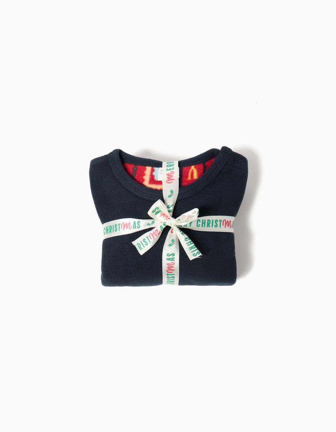 Pijama Polar de Natal, Menino, Azul Escuro