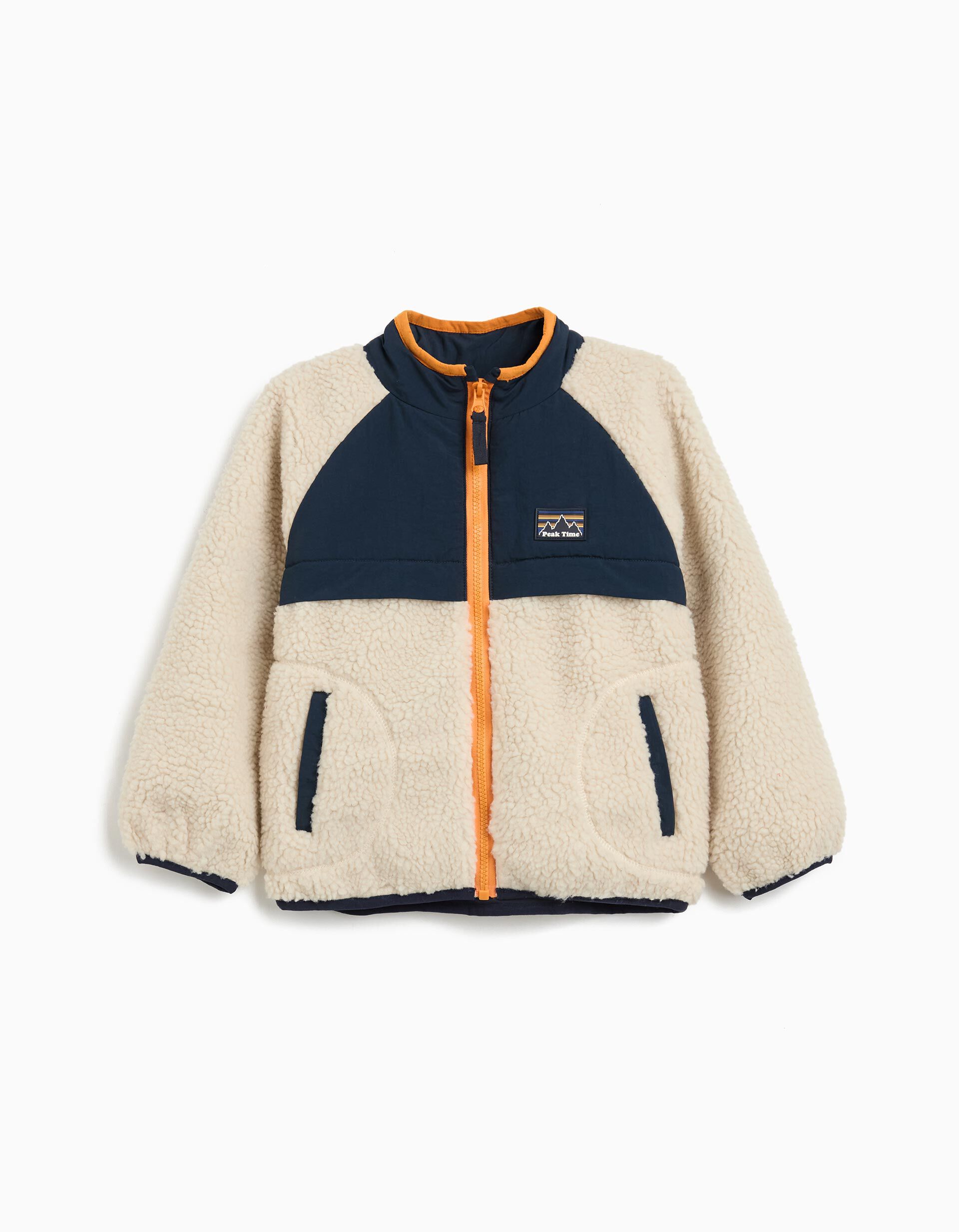 Comprar Online Casaco de Sherpa, Menino, Bege