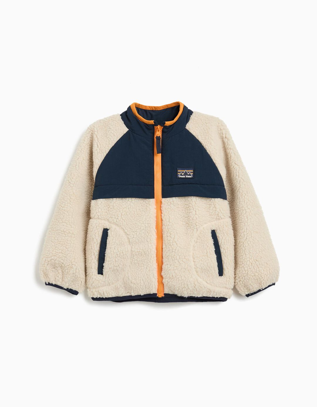 Casaco de Sherpa, Menino, Bege