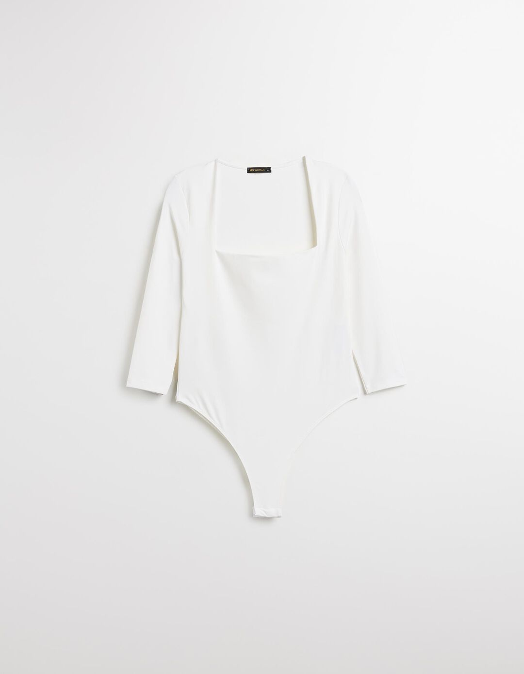 Body de Manga Comprida, Mulher, Branco