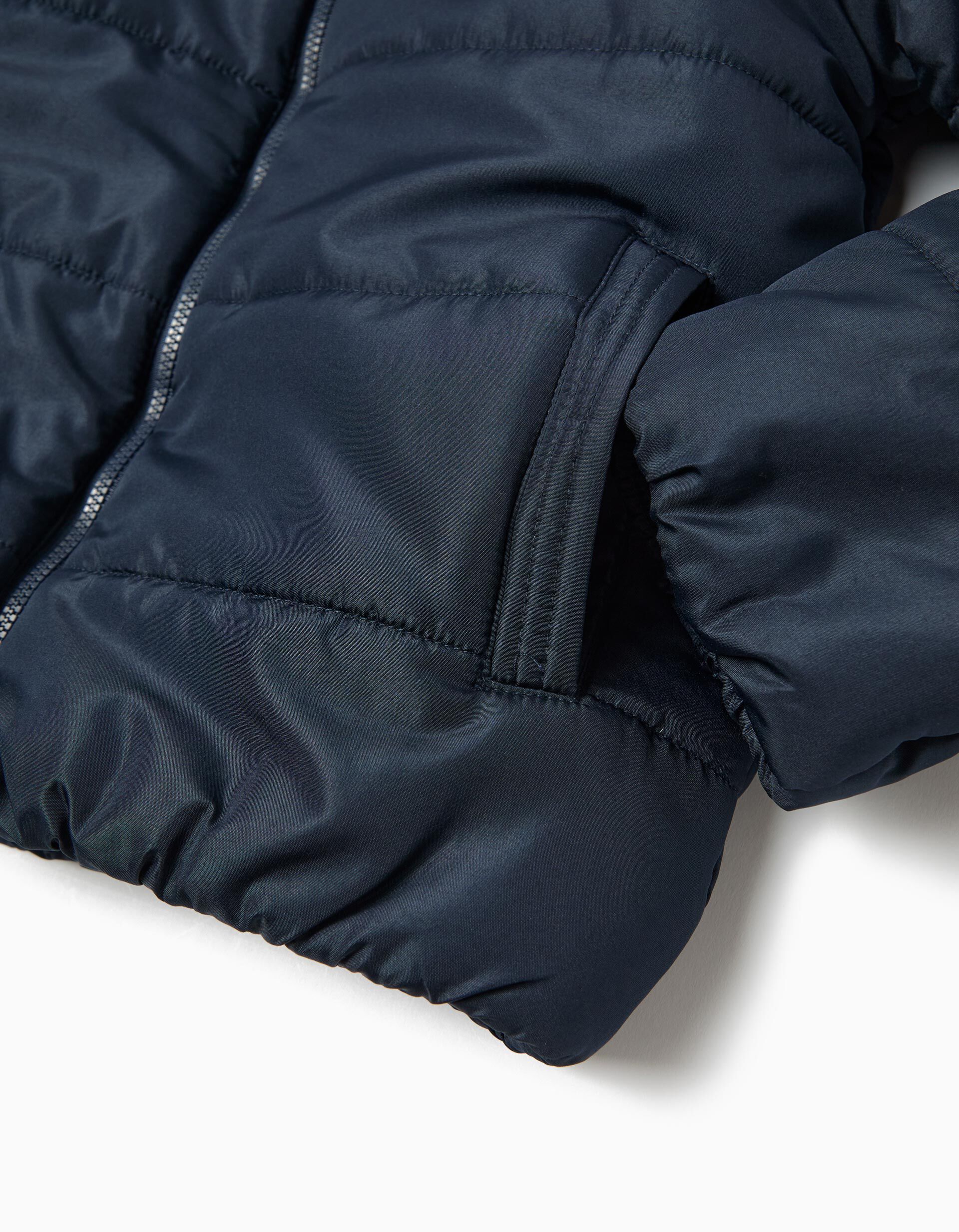 Comprar Online Casaco Acolchoado com Capuz, Menino, Azul Escuro