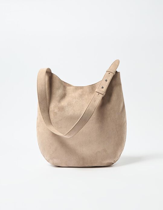 Comprar Online Mala de Ombro Camurça, Mulher, Castanho