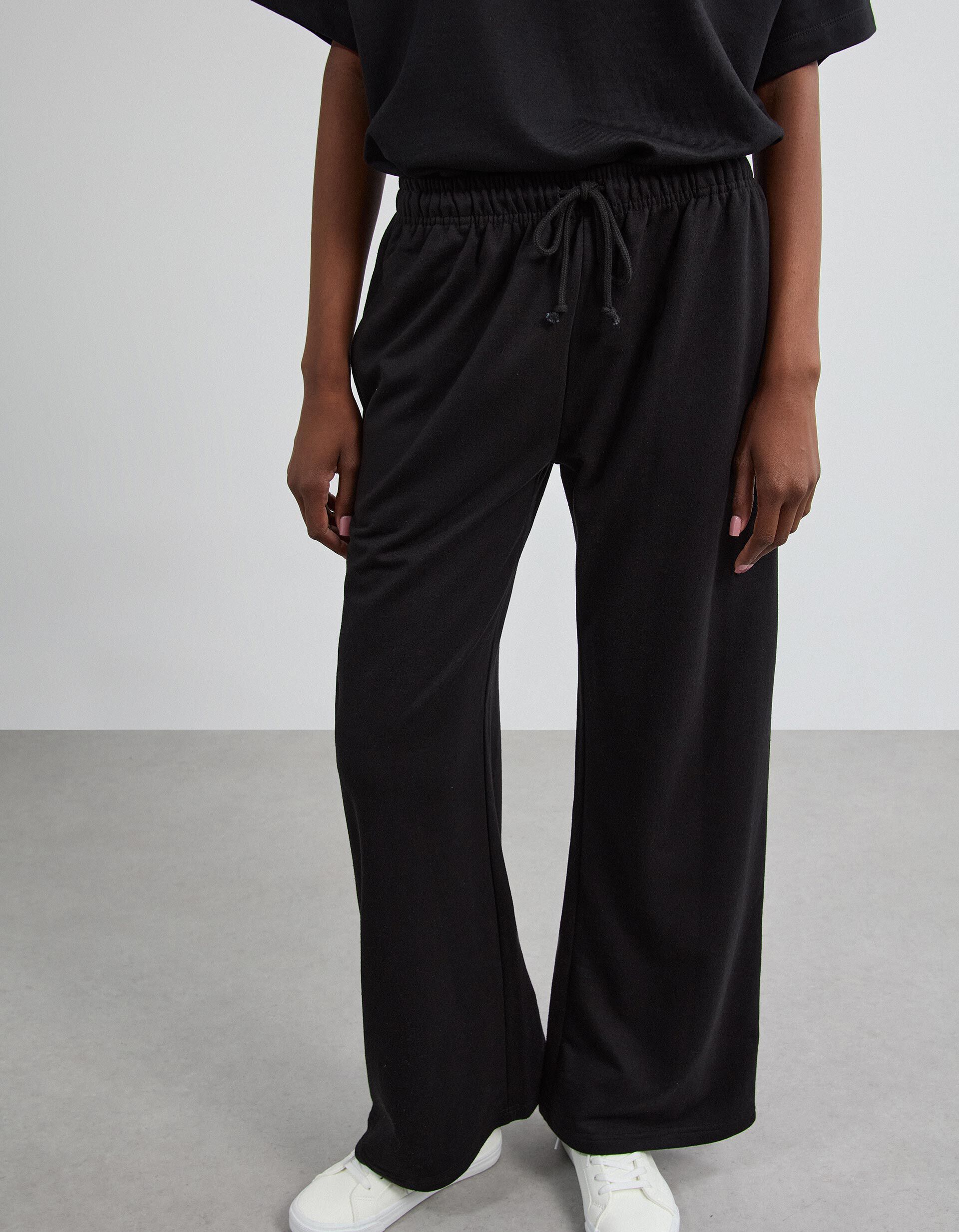 Comprar Online Cal&ccedil;as Jogger Wide Leg, Mulher, Preto