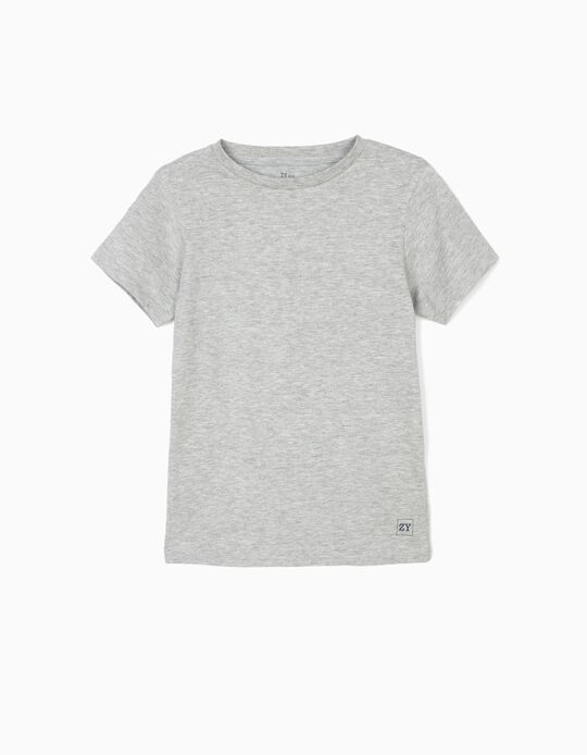 T-shirt para Menino 'ZY', Cinza