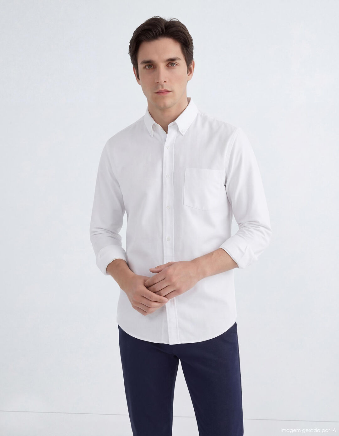 Camisa, Homem, Branco