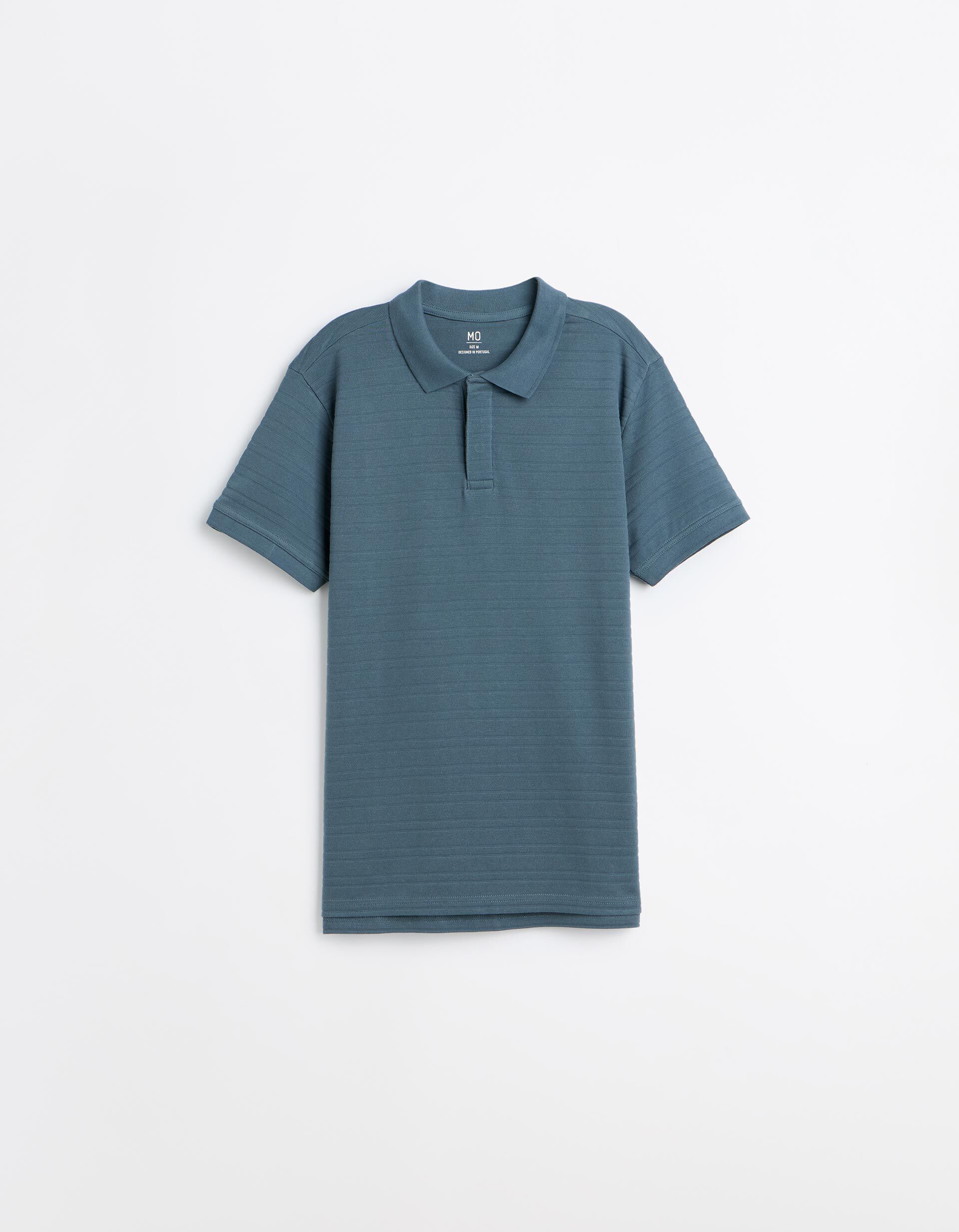 Comprar Online Polo Jacquard, Homem, Azul Escuro