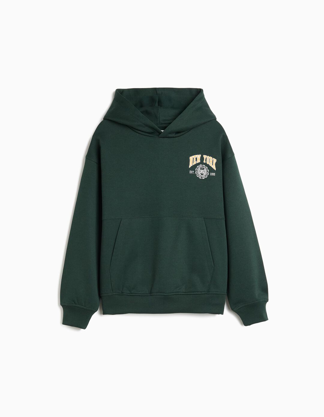 Sweatshirt De Felpa, Menino, Verde Escuro