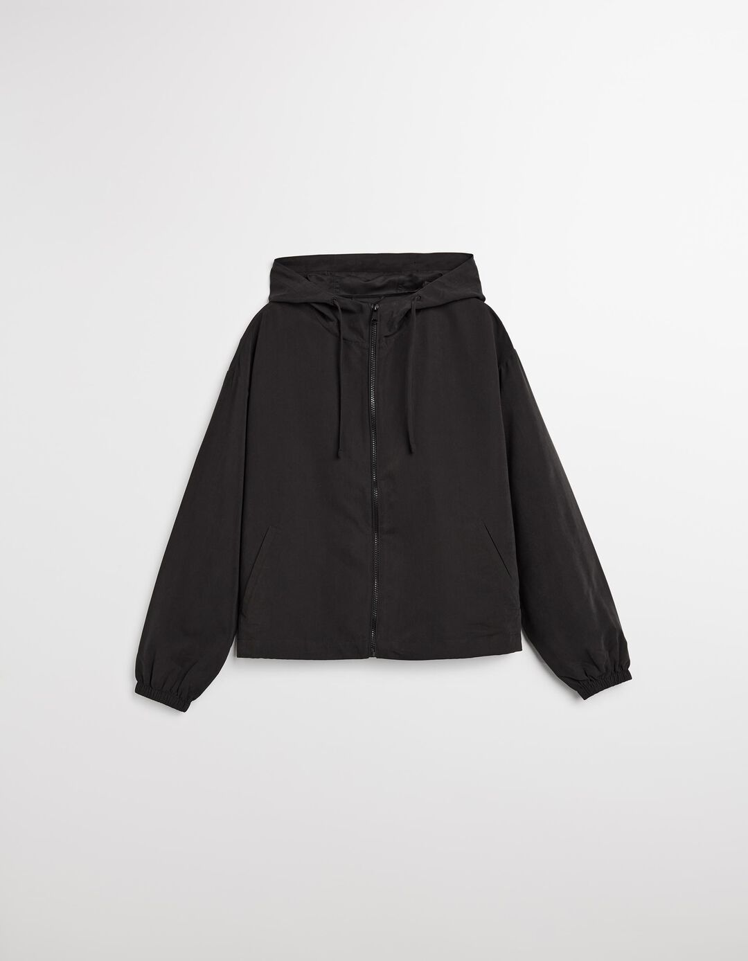 Parka com Capuz, Mulher, Preto