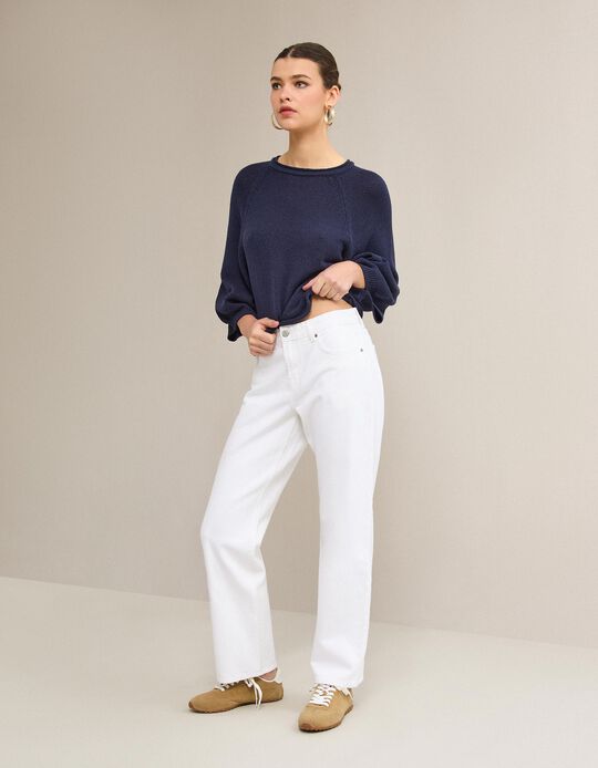 Comprar Online Cal&ccedil;as de Ganga 'Straight Fit', Mulher, Branco