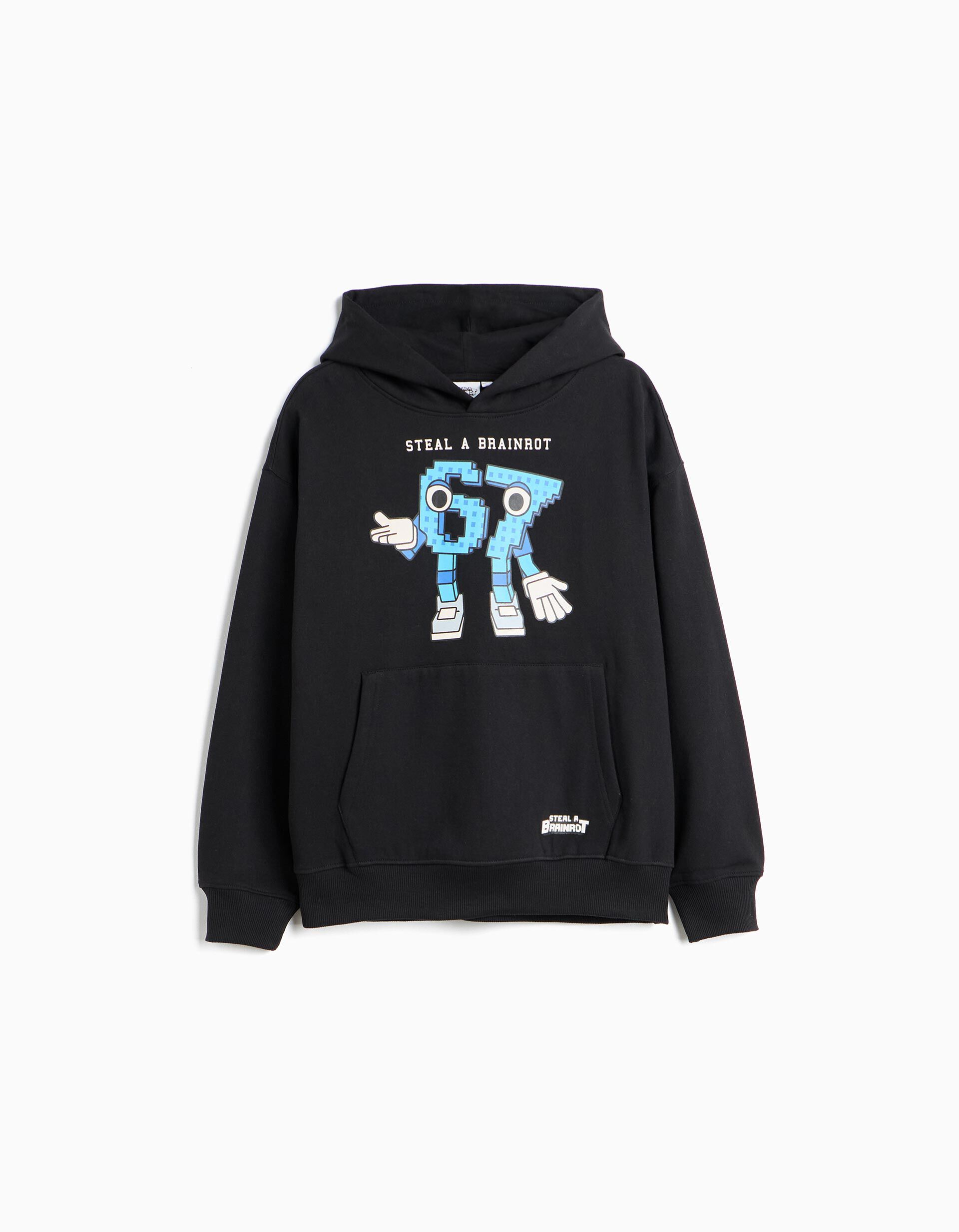 Comprar Online Sweatshirt Estampada, Menino, Preto
