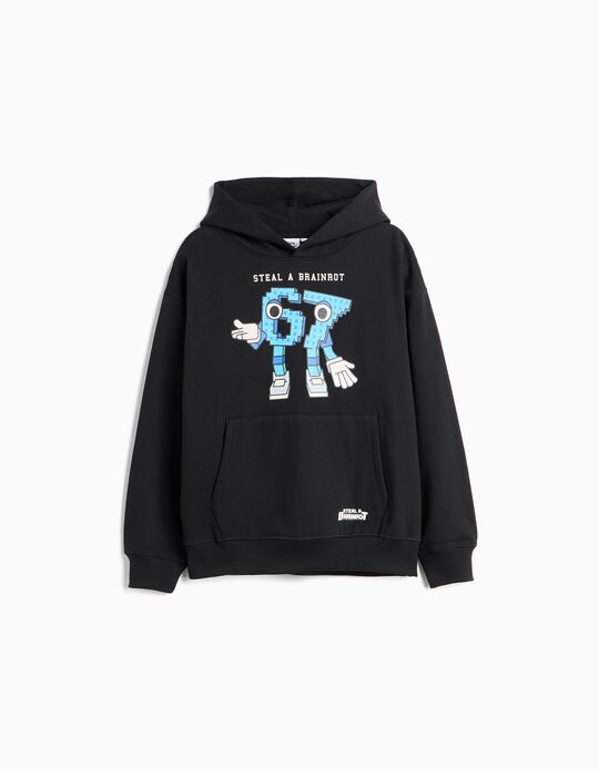 Comprar Online Sweatshirt Estampada, Menino, Preto