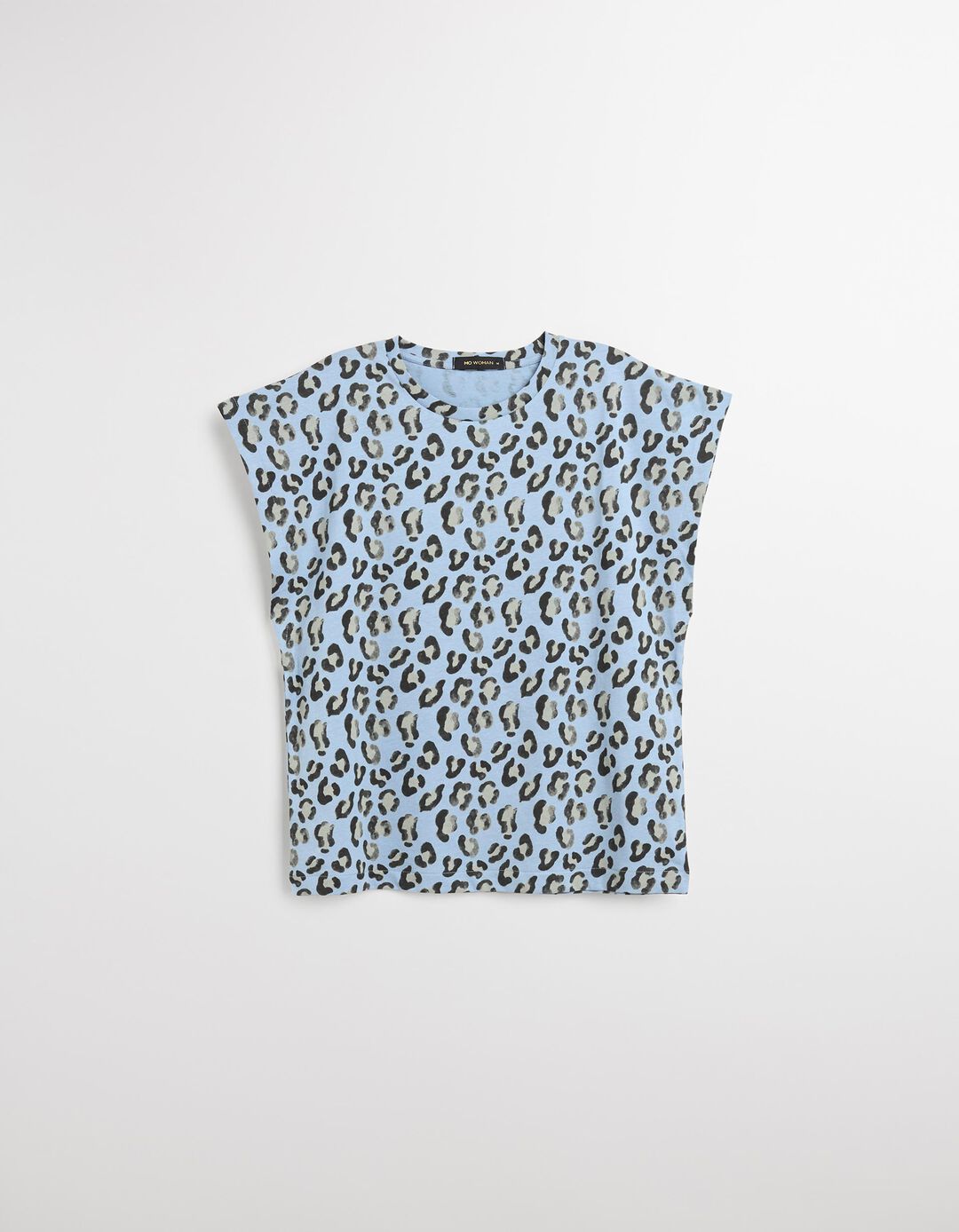 T-shirt Print, Mulher, Azul Escuro