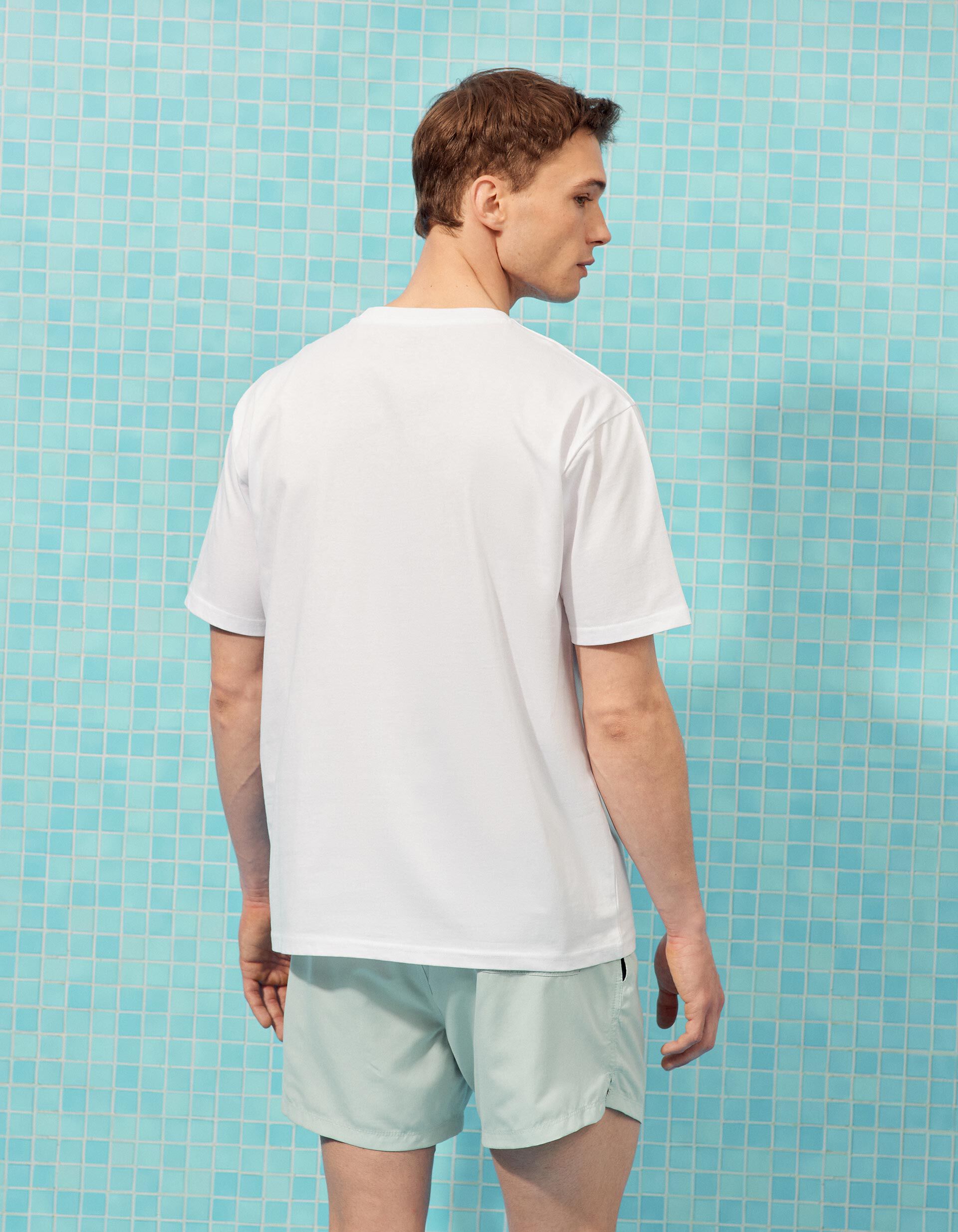 Comprar Online T-shirt Estampada, Homem, Branco