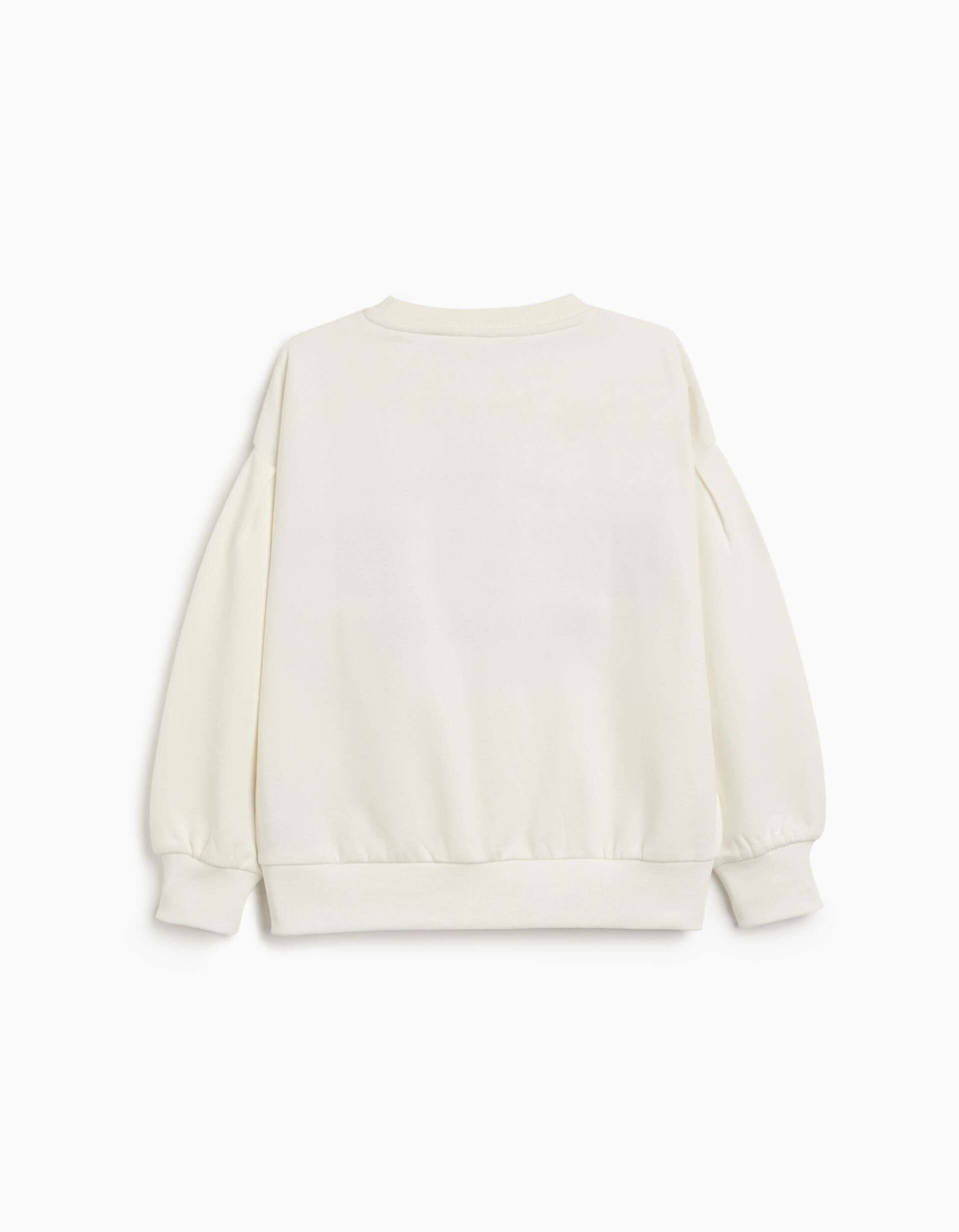 Comprar Online Sweatshirt de Felpa, Menina, Branco 