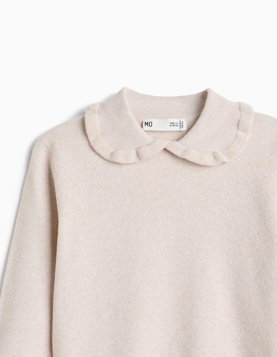 Conjunto De Malha, Menina, Bege Claro