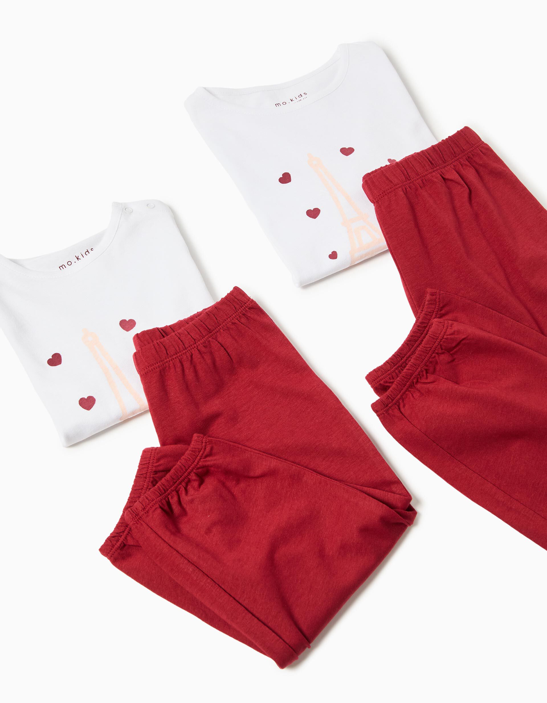Comprar Online Pijama Jersey, Menina, Branco