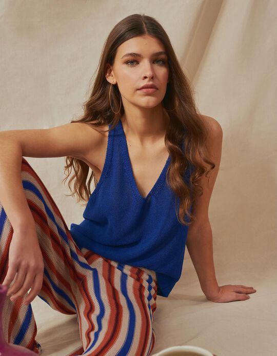 Comprar Online Top Malha, Mulher, Azul Escuro