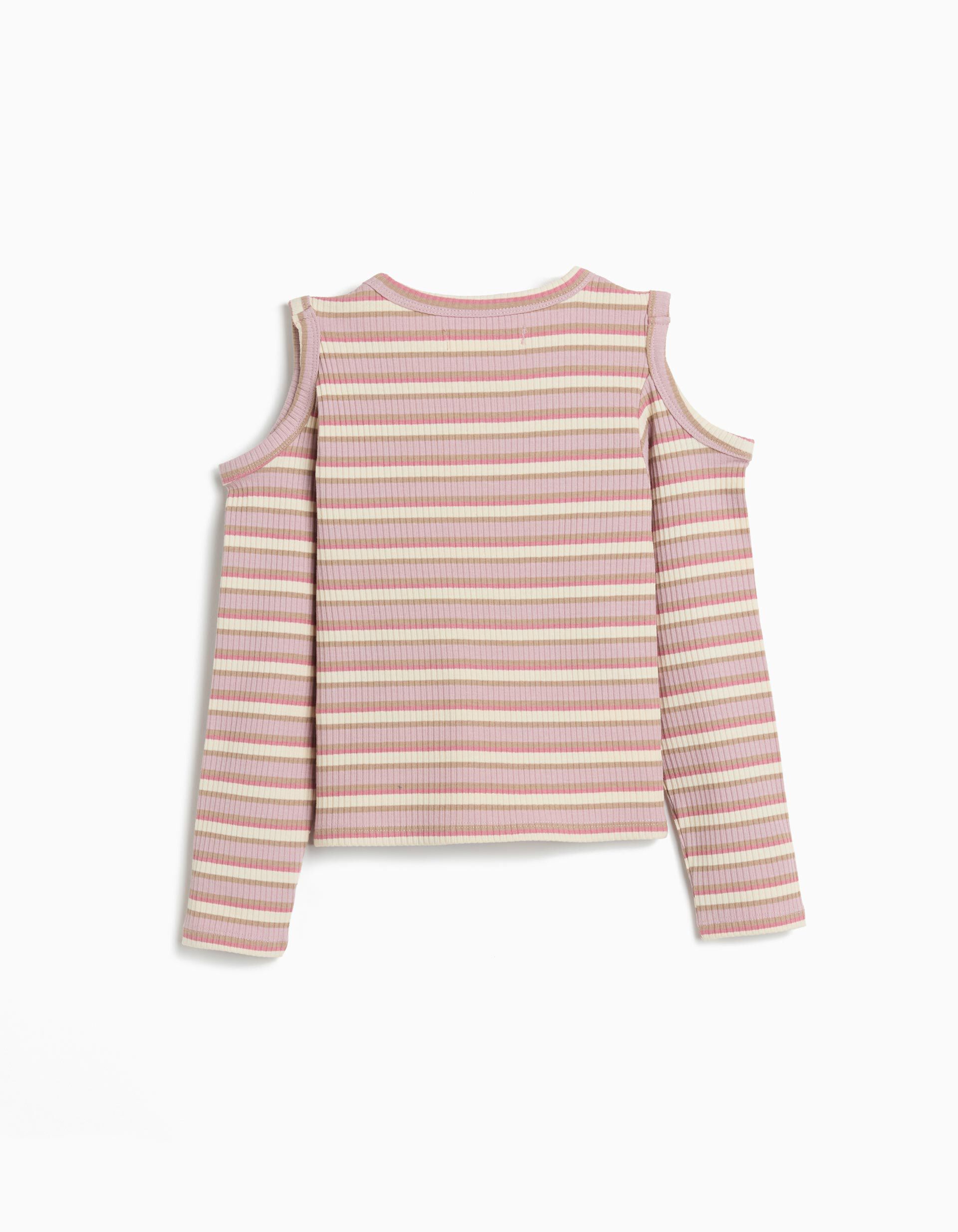 Comprar Online T-shirt Manga Comprida Cut Out, Menina, Rosa Claro