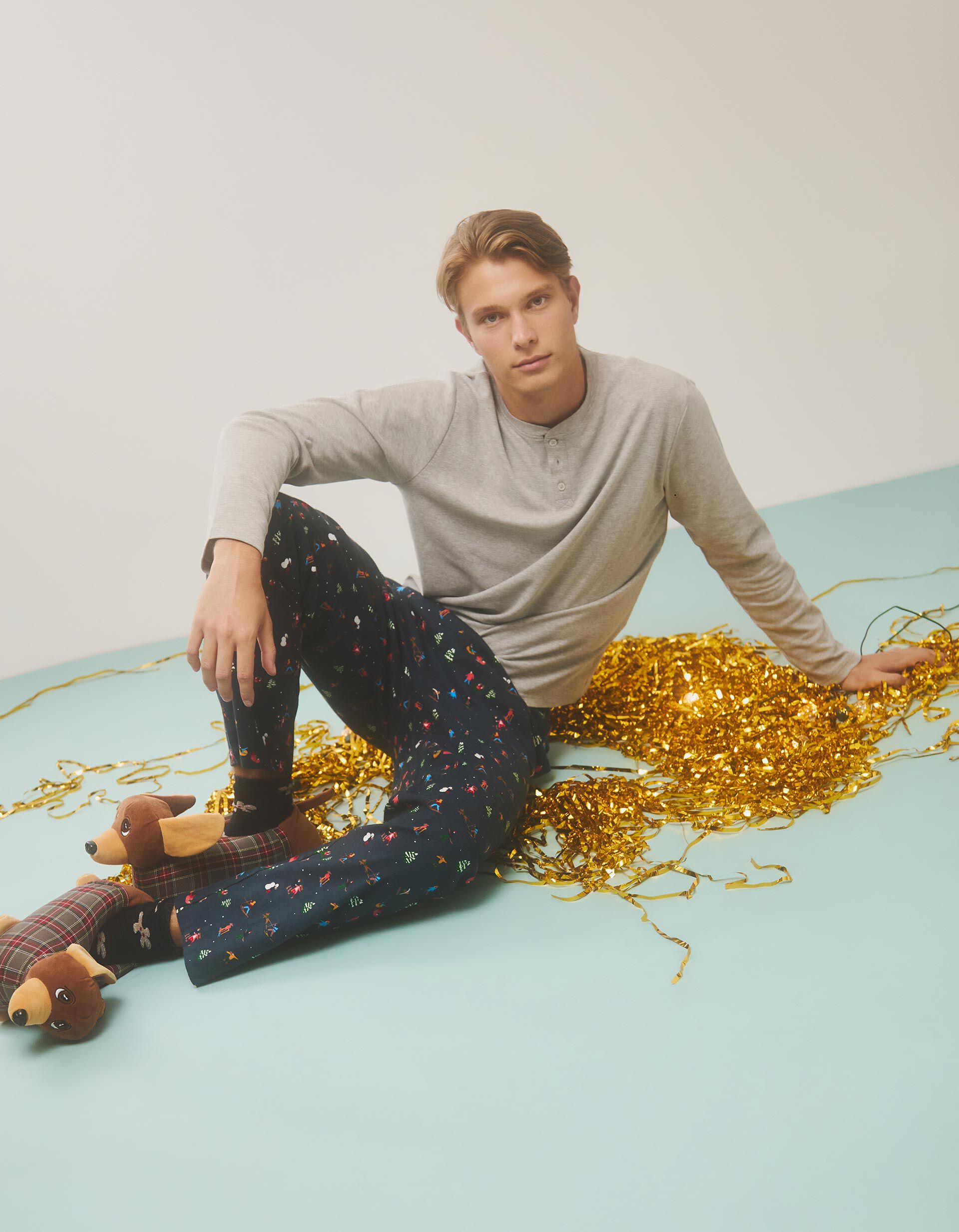 Comprar Online Pijama de Natal, Homem, Cinzento