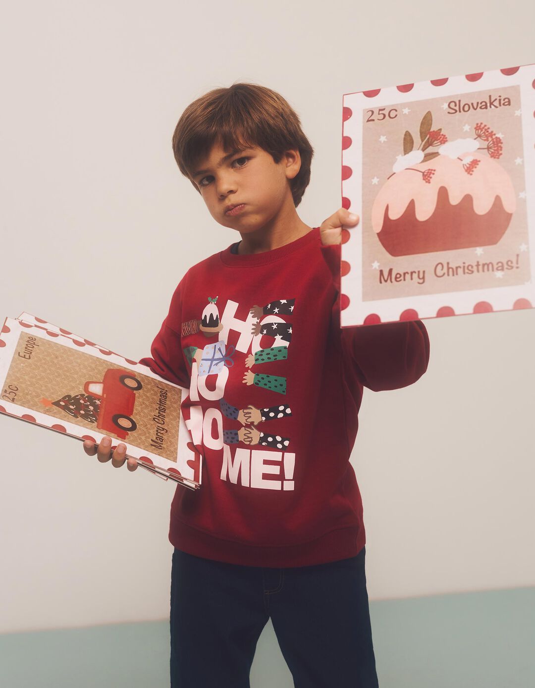 Sweatshirt de Natal, Menino, Vermelho