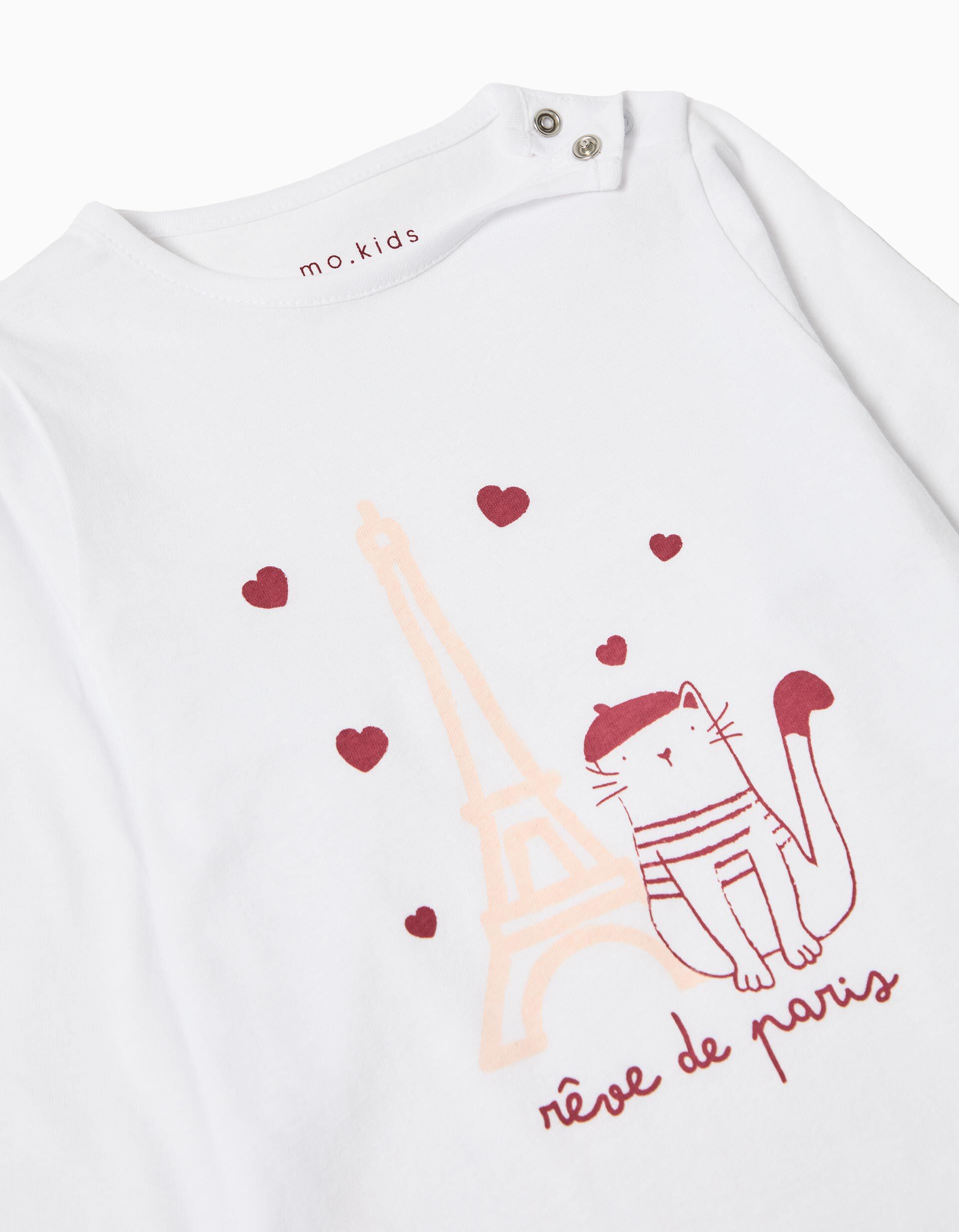 Comprar Online Pijama Jersey, Menina, Branco