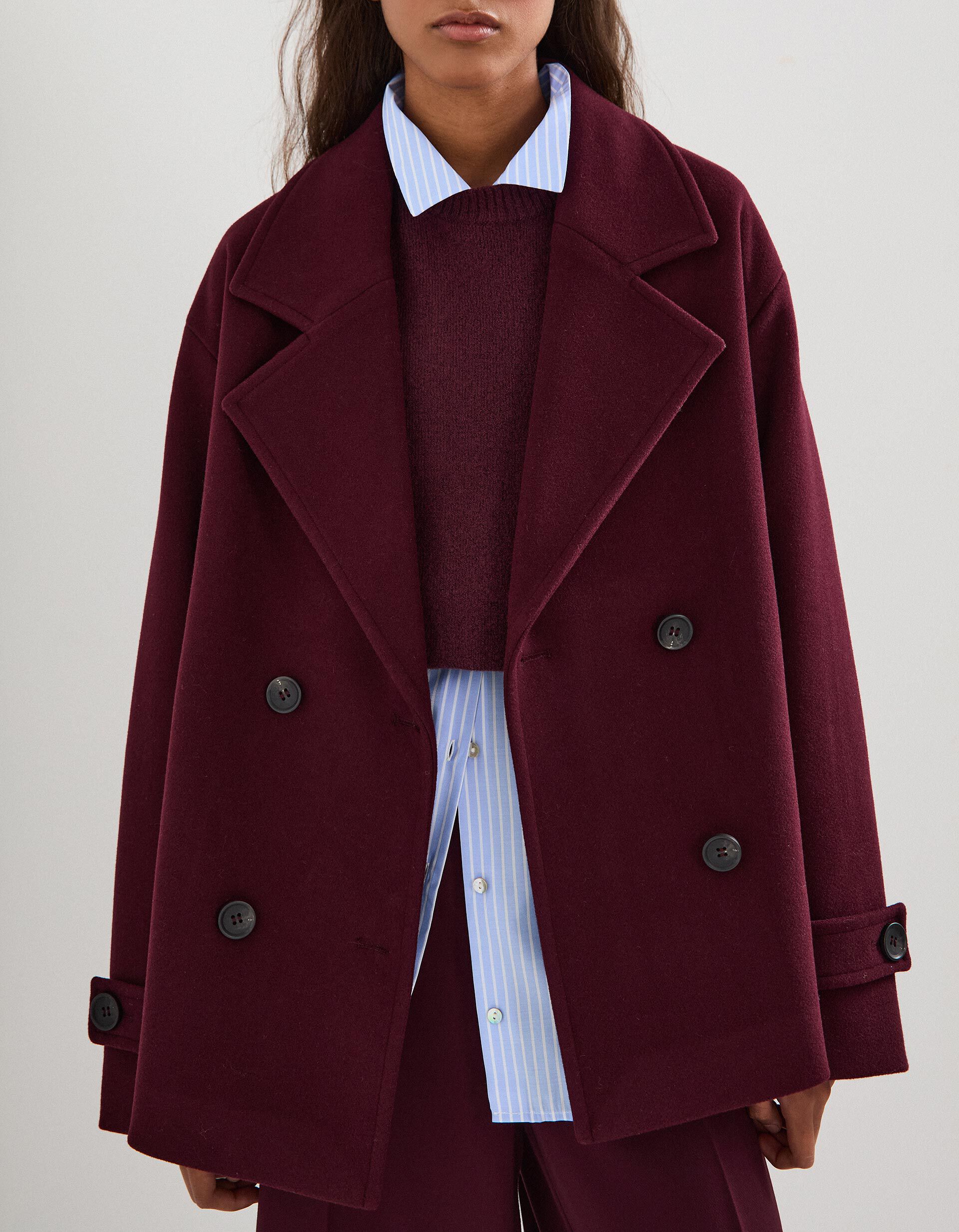 Comprar Online Casaco, Mulher, Vermelho Escuro