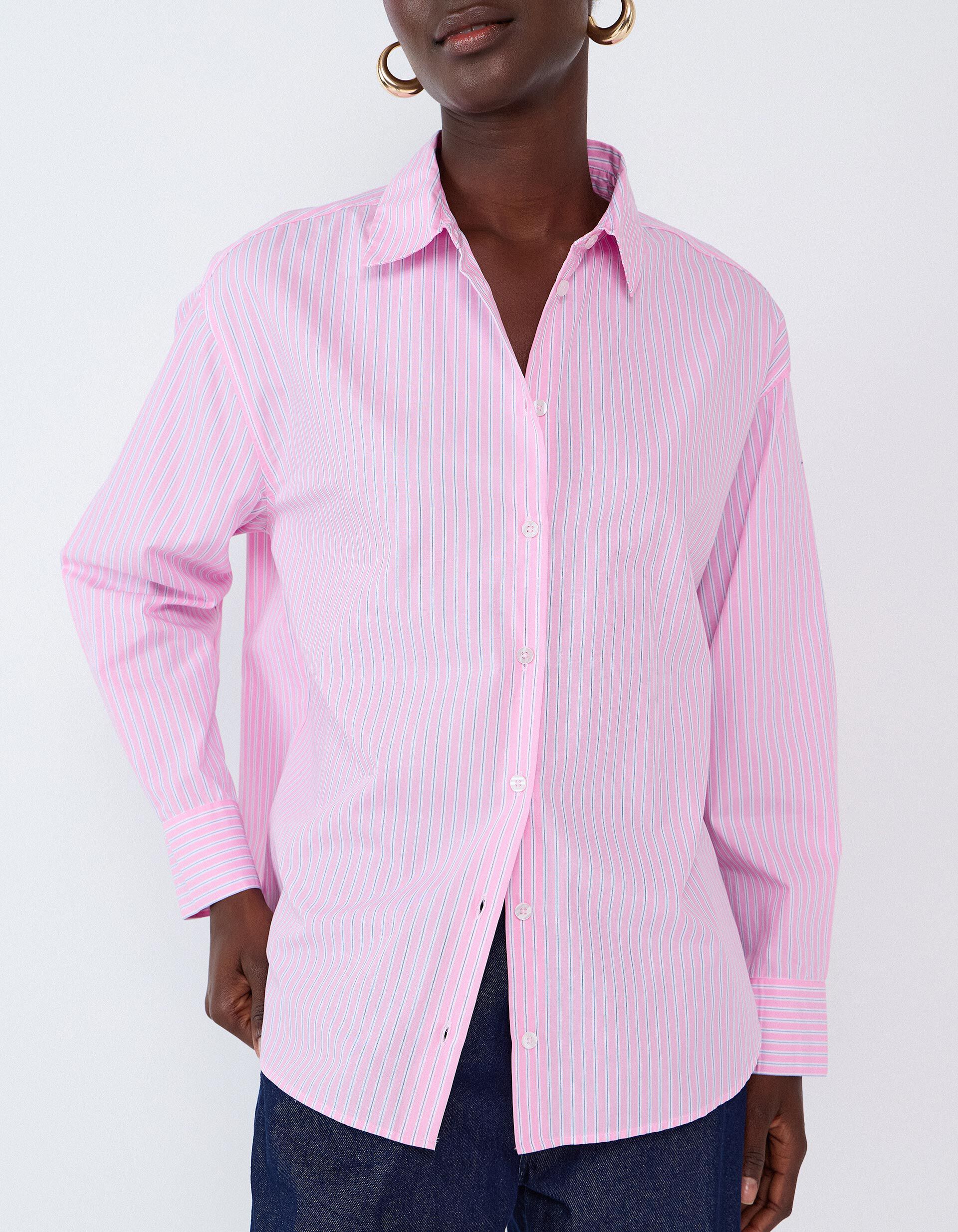 Comprar Online Camisa De Popelina, Mulher, Rosa