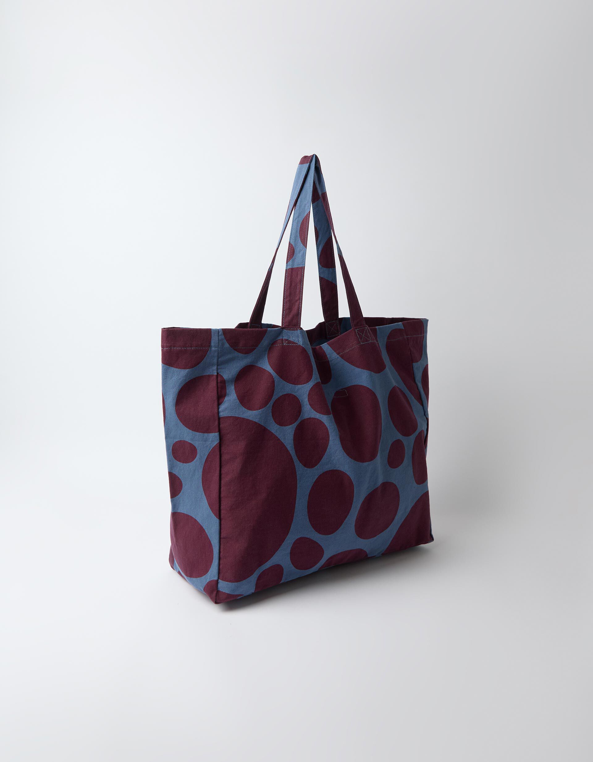 Comprar Online Tote Bag &Agrave;s Bolinhas, Mulher, Azul