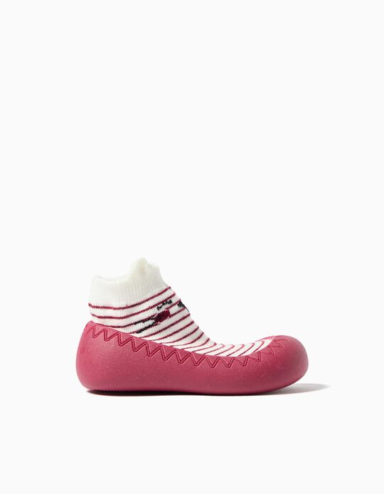 Comprar Online Meias com Sola de Borracha, Menina, Vermelho Escuro 