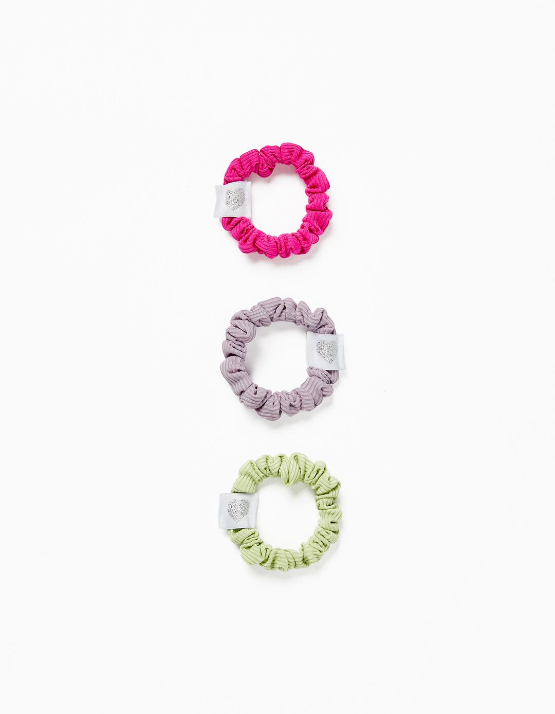 3-Pack Elastic Hair Ties for Babies and Girls, Multicoloured
