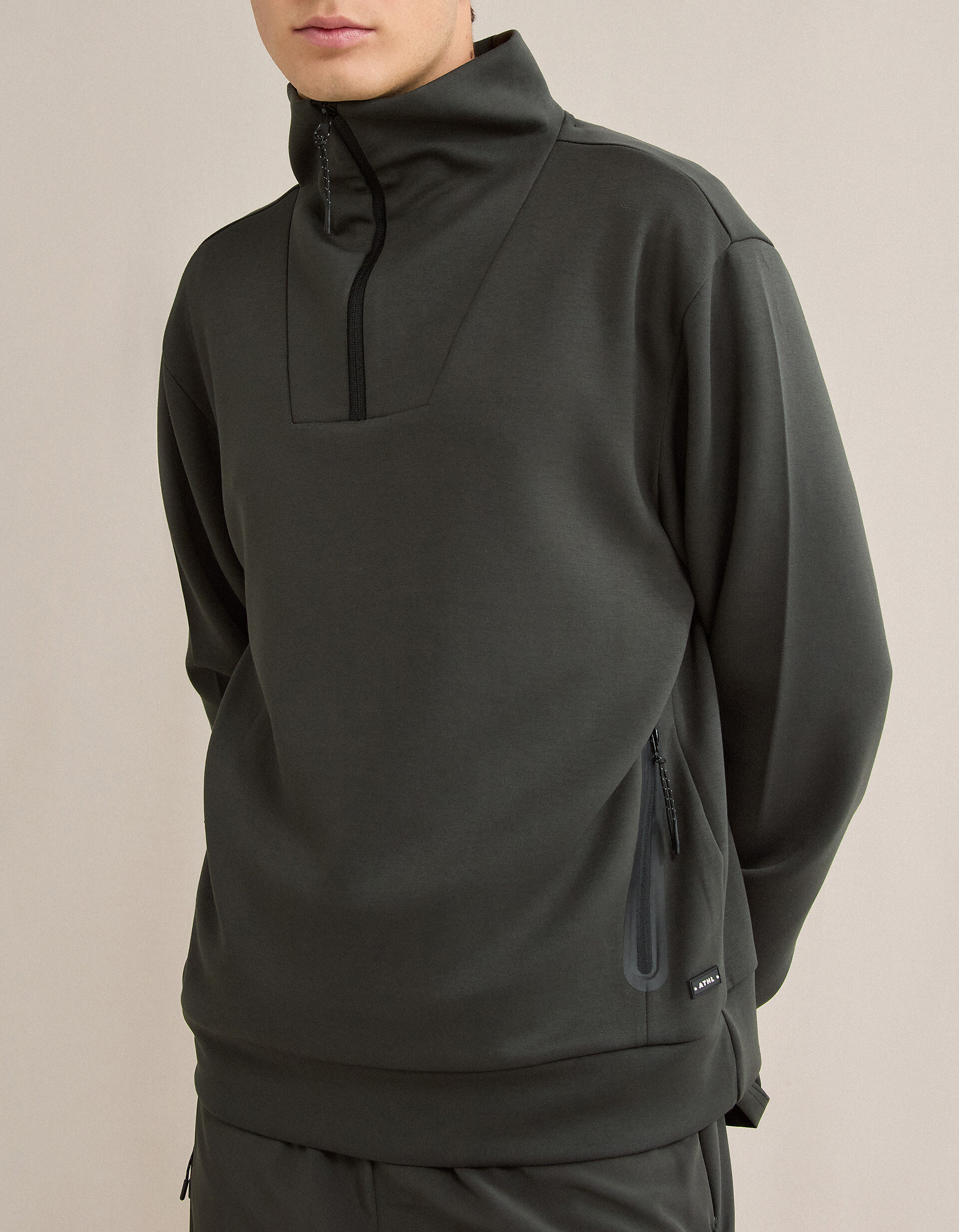 Comprar Online Sweatshirt com Fecho, Homem, Verde