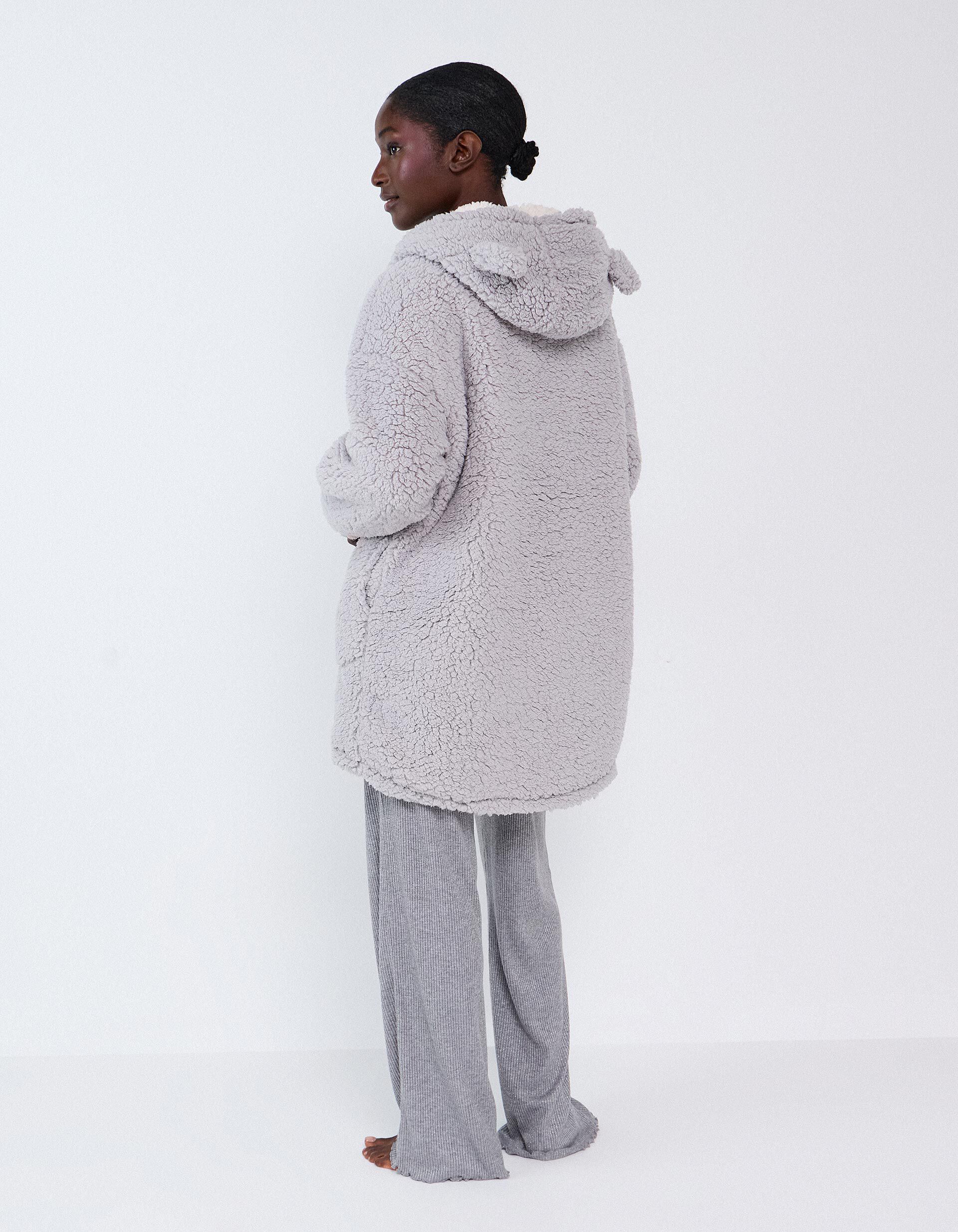 Comprar Online Robe Sherpa, Mulher, Cinzento