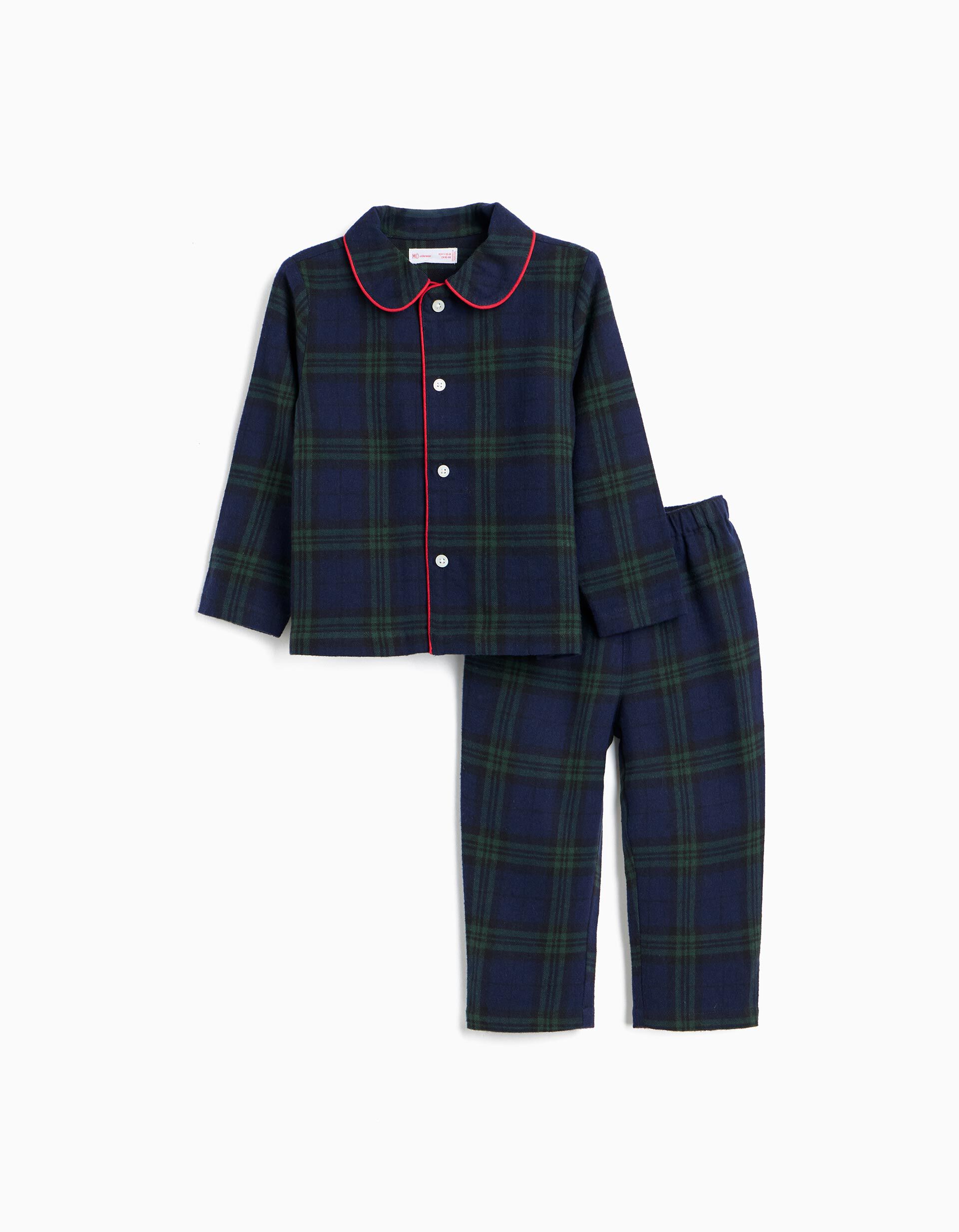 Comprar Online Pijama Em Flanela Natal, Menino, Azul Escuro