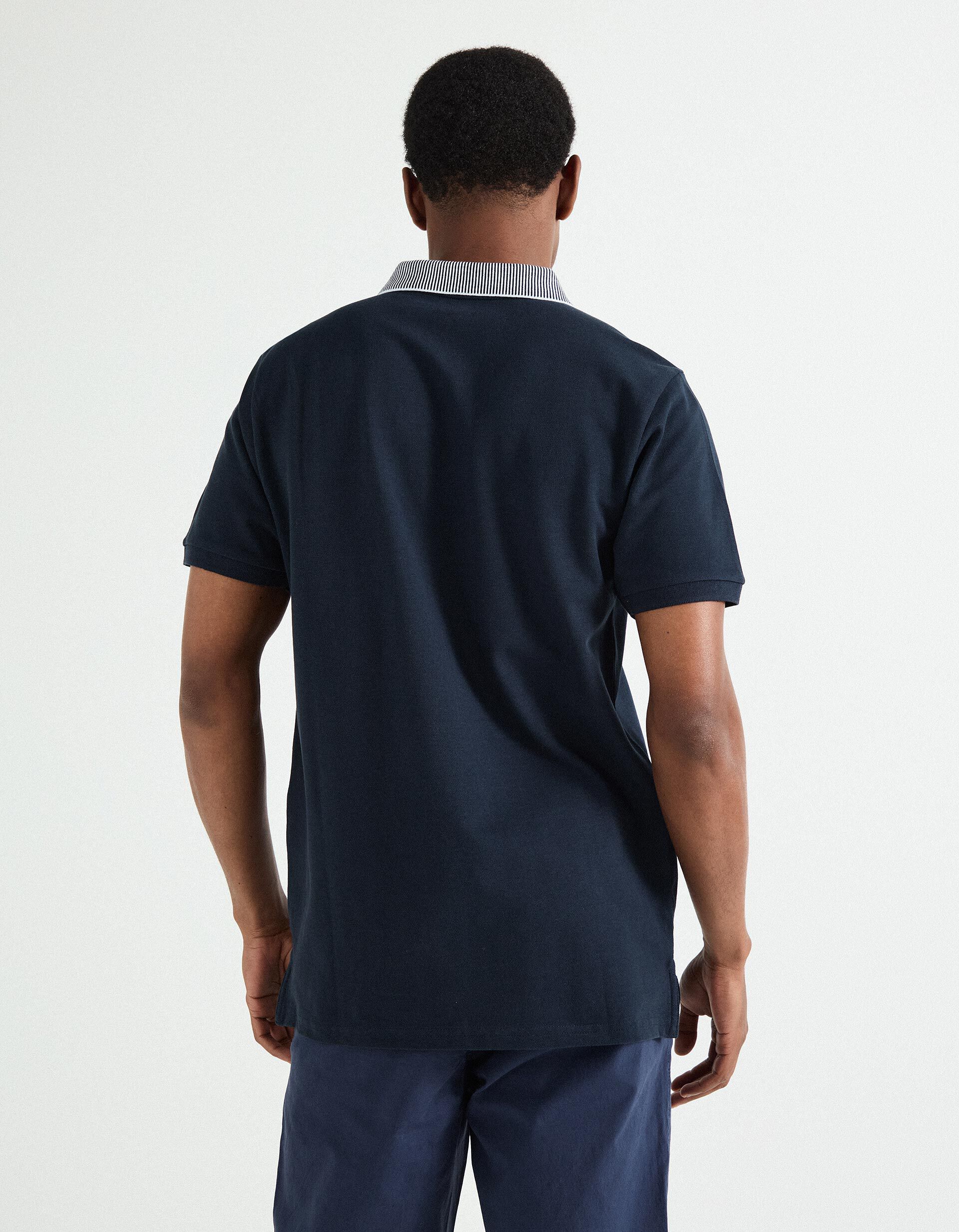 Comprar Online Polo Piquet Manga Curta, Homem, Azul Escuro