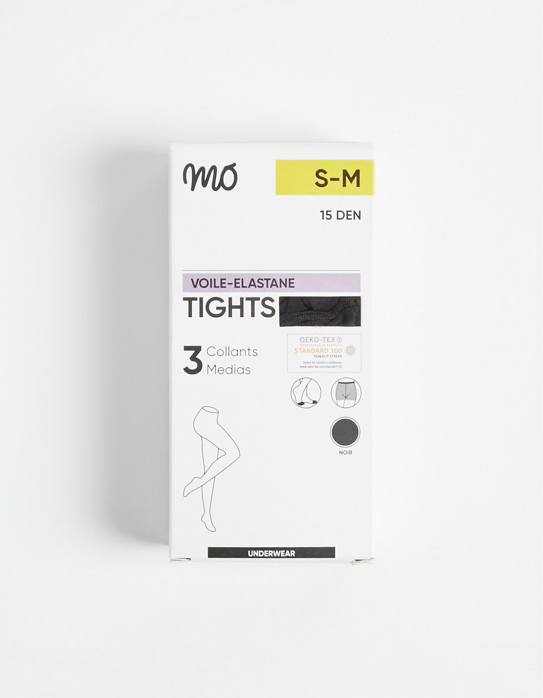 Pack 3 Collants 15 DEN, Mulher, Preto