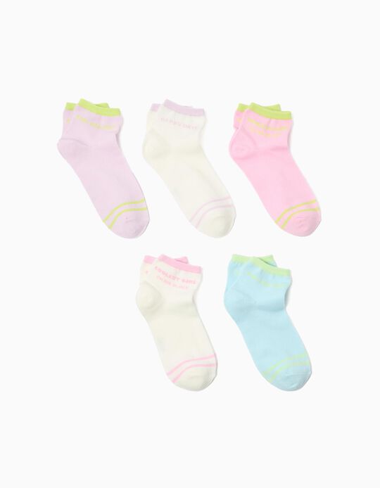Comprar Online Pack 5 Pares de Meias, Menina, Multicor