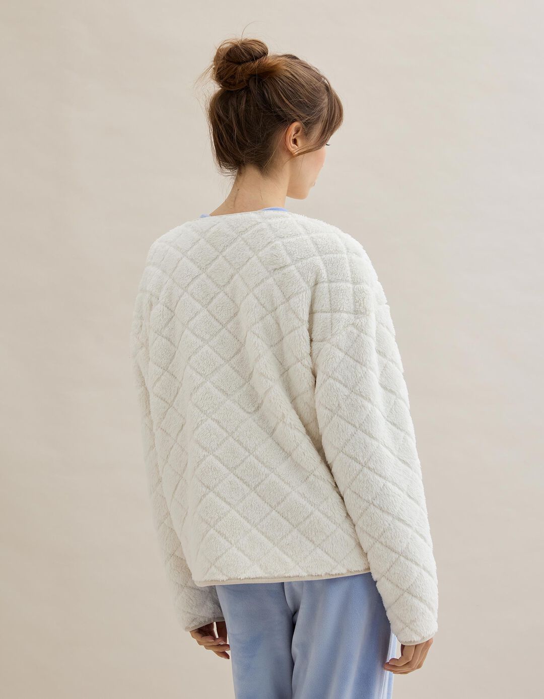 Casaco Sherpa, Mulher, Cru