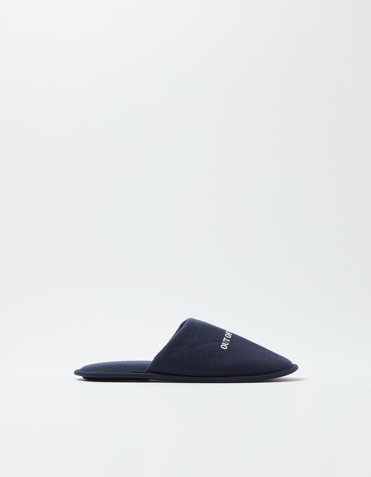 Comprar Online Chinelos de Quarto, Homem, Azul Escuro