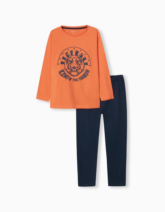 Pijama, Niño, Naranja