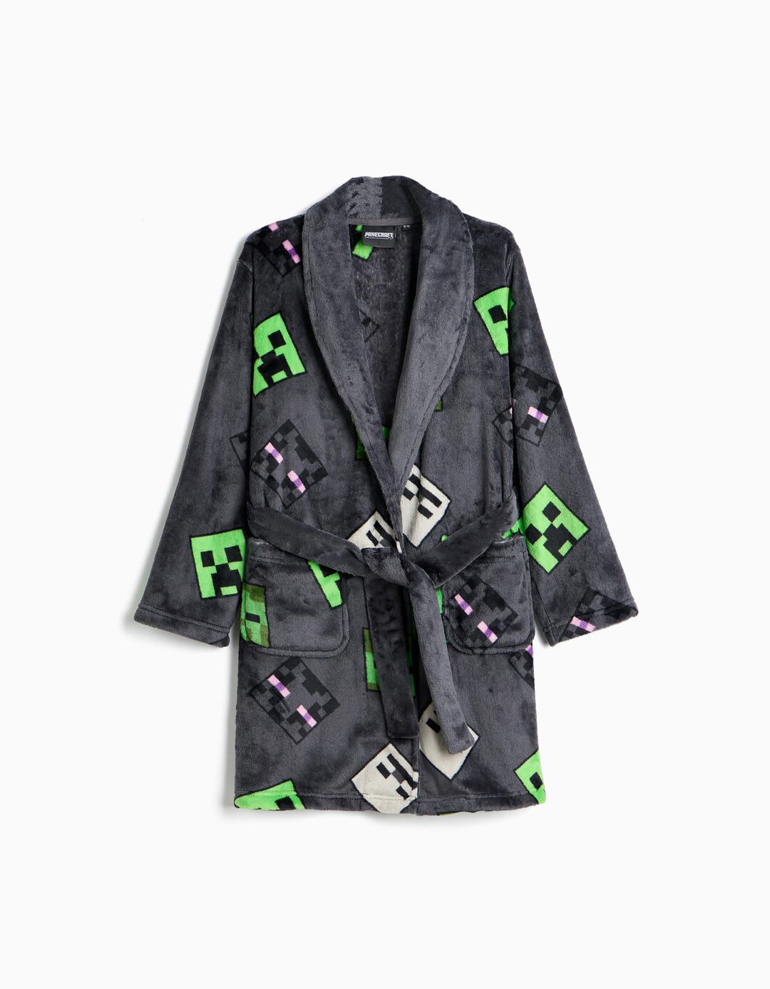 Robe 'Minecraft', Menino, Cinzento Escuro