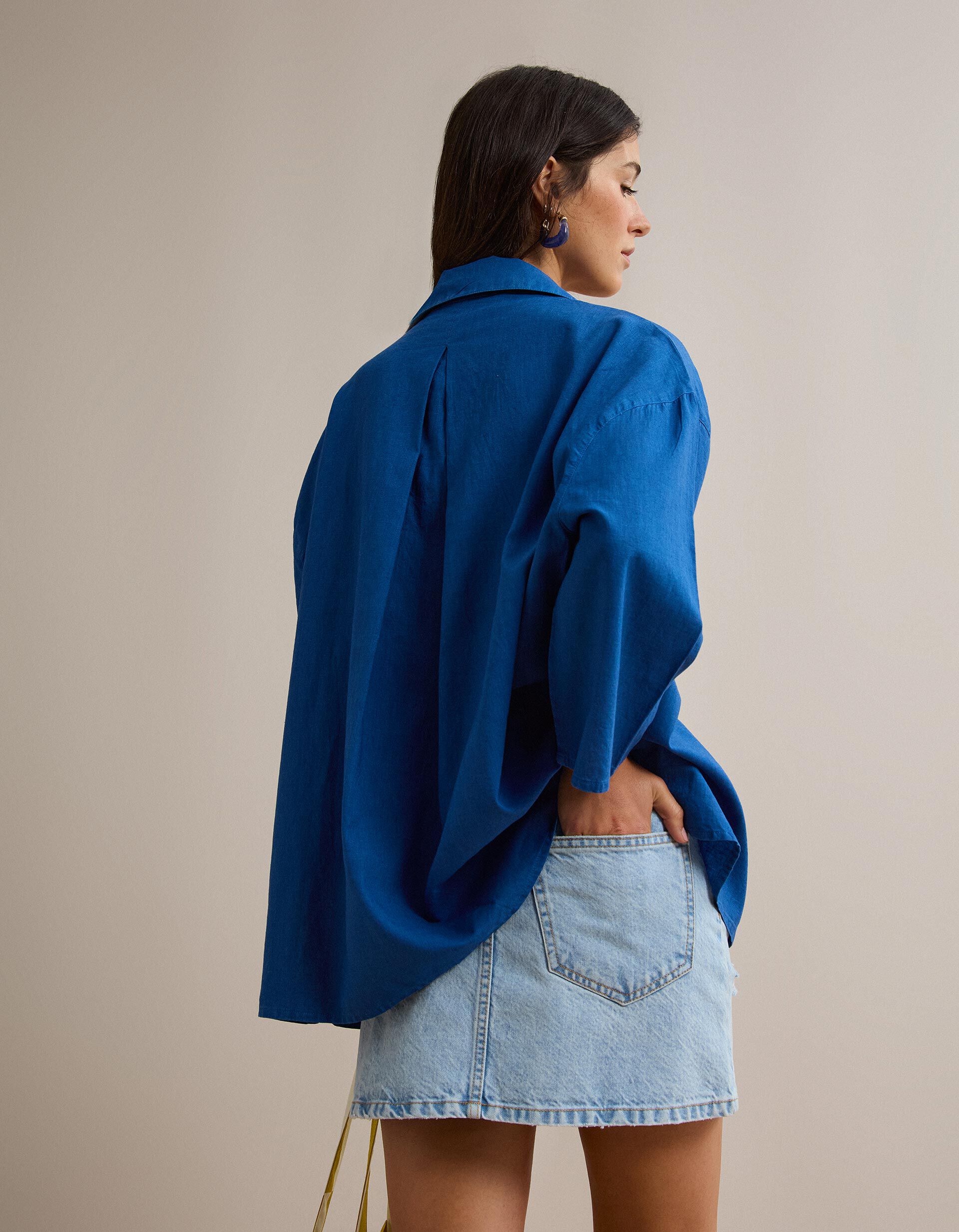 Comprar Online Mini Saia de Ganga, Mulher, Azul Claro
