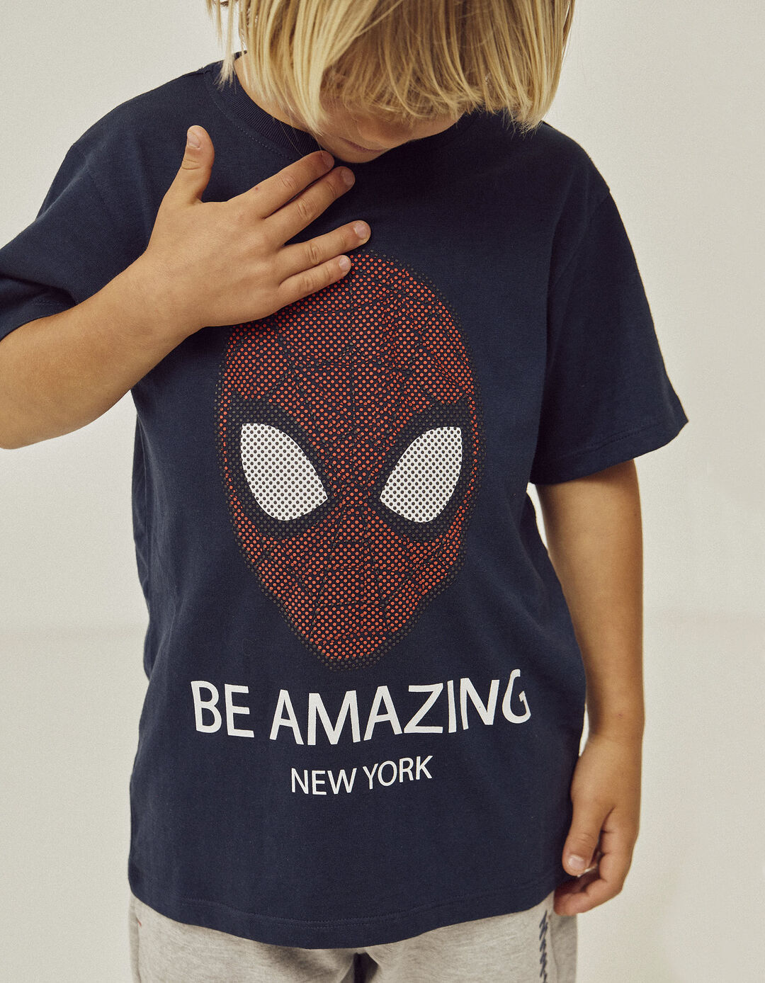 Cotton T-shirt for Boys 'Spider-Man', Dark Blue