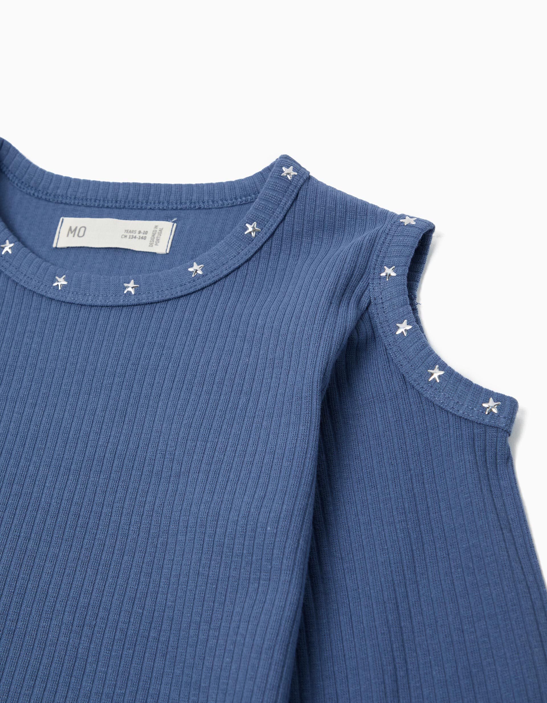 Comprar Online T-shirt Manga Comprida Cut Out, Menina, Azul